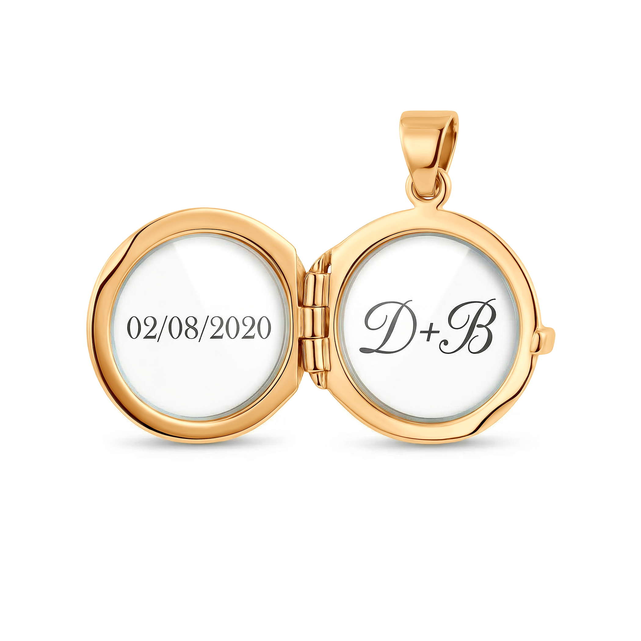 Zawieszka złota SAVICKI: puzderko duże koło - 4