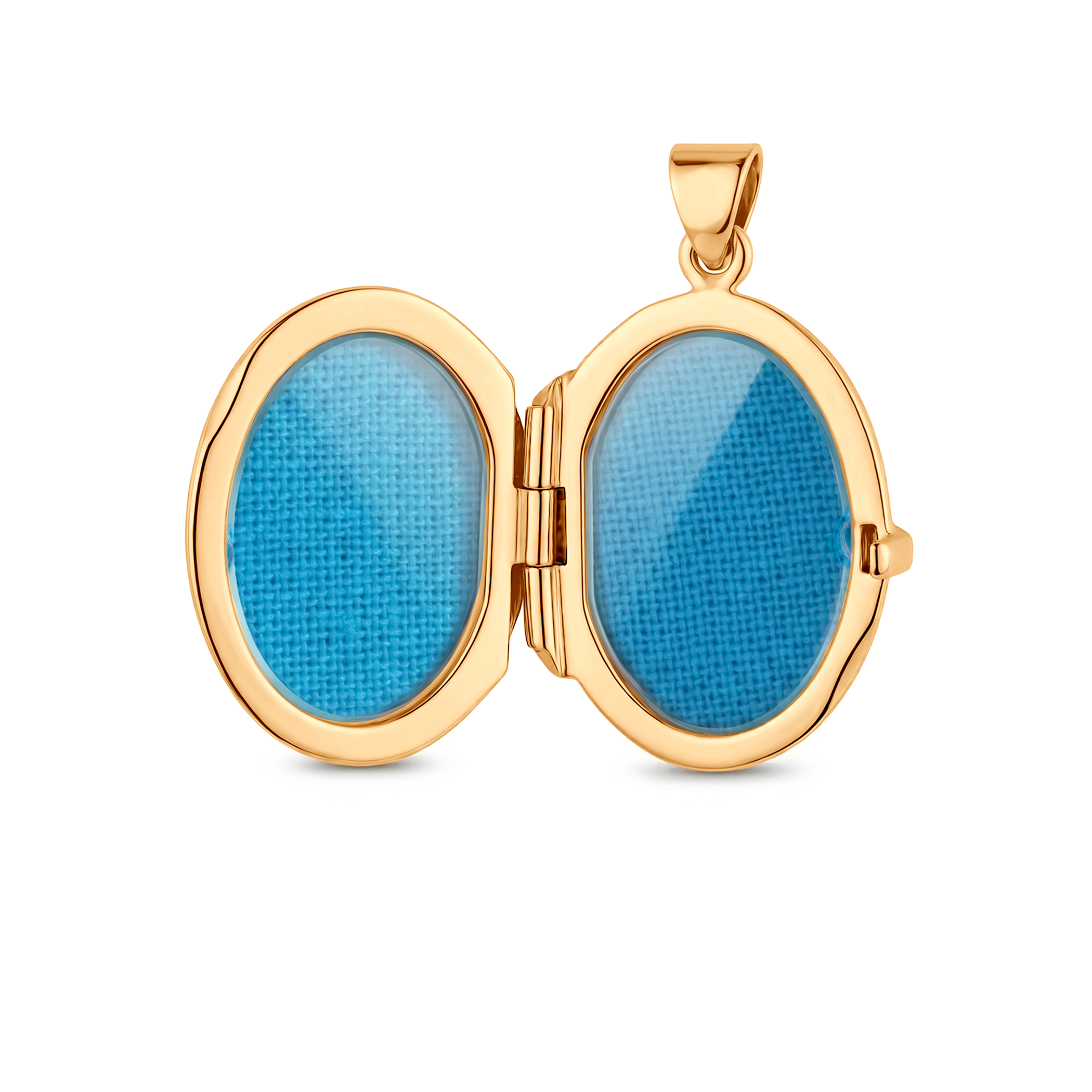 Zawieszka złota SAVICKI: owalne grawerowane puzderko  - 3