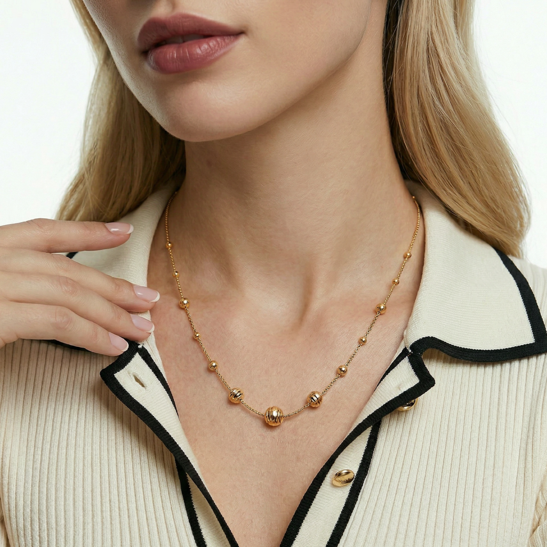 Kette Savicki Kugel: Gold 585 - 3