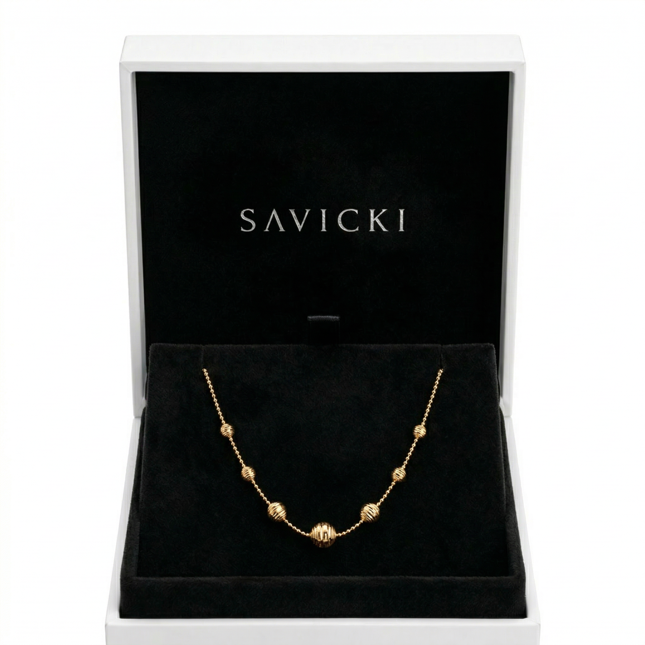 Kette Savicki Kugel: Gold 585 - 5