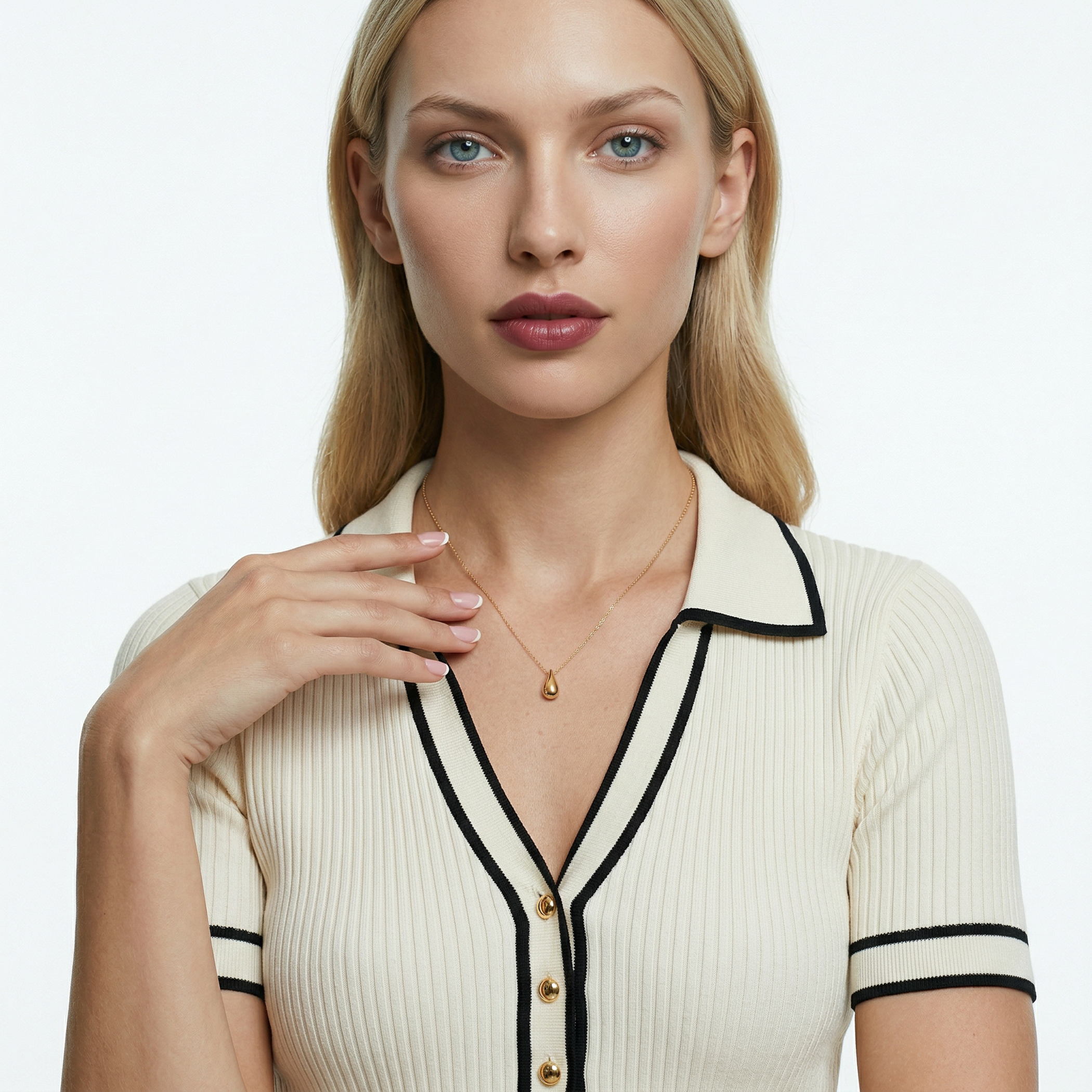 Kette Savicki Tropfen: Gold 585 - 3