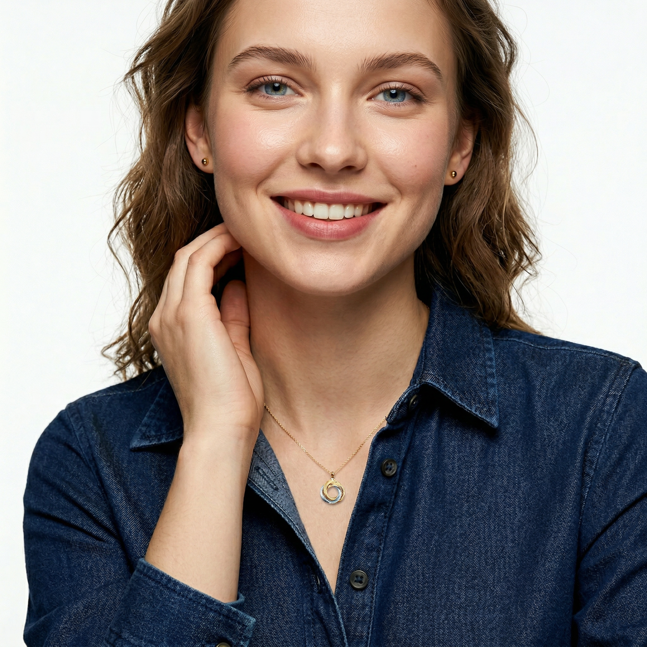 Anhänger SAVICKI: zweifarbiges Gold - 3