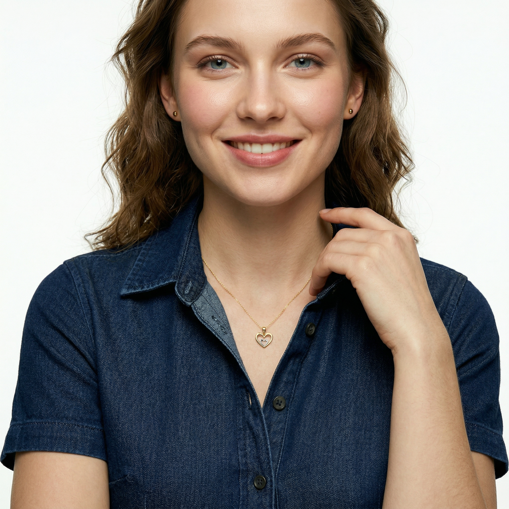 Anhänger SAVICKI Herz: zweifarbiges Gold - 3