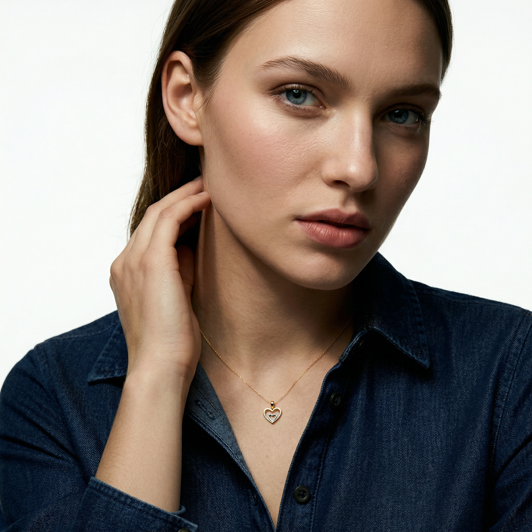 Anhänger SAVICKI Herz: zweifarbiges Gold - 4