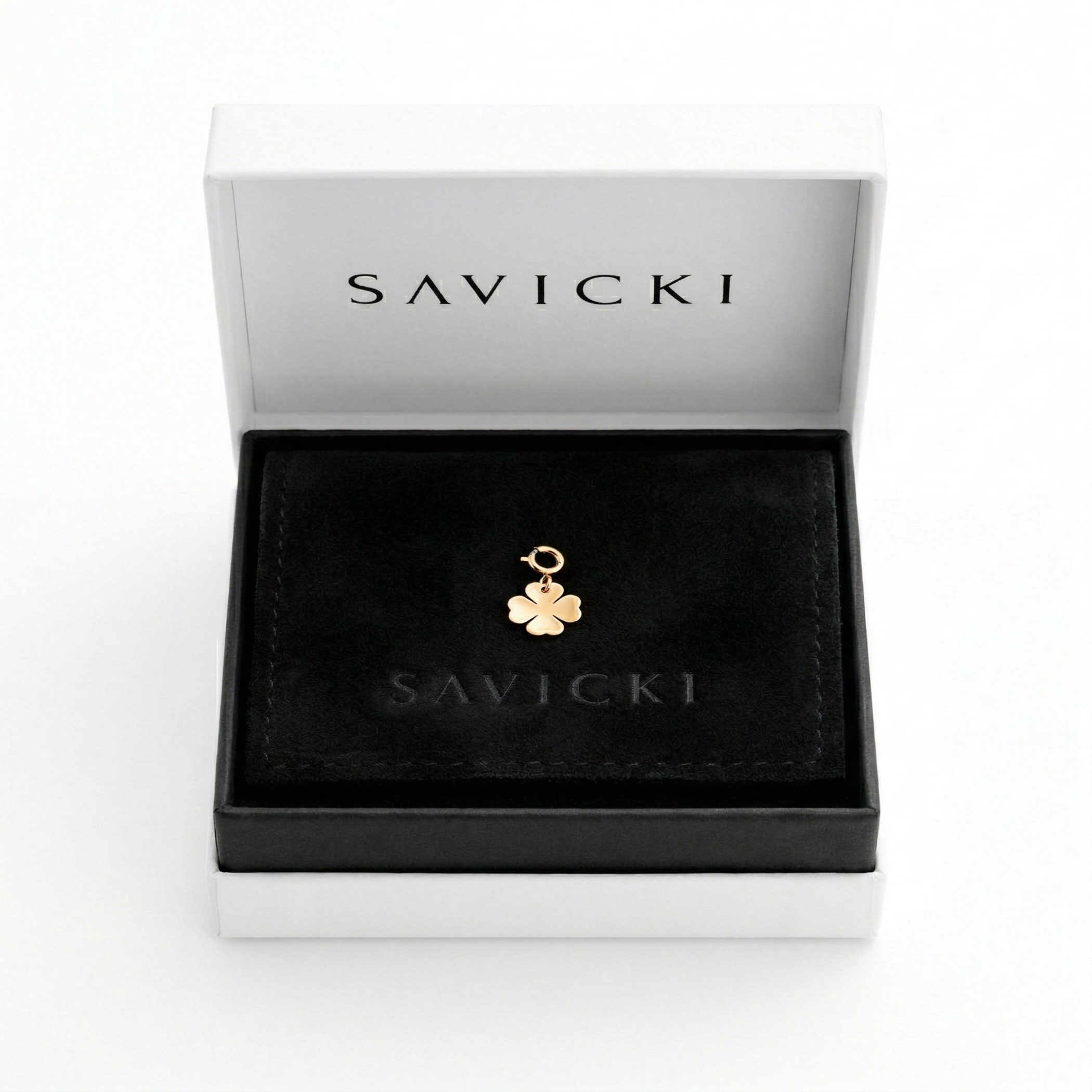 Anhänger SAVICKI Kleeblatt: Gold - 3