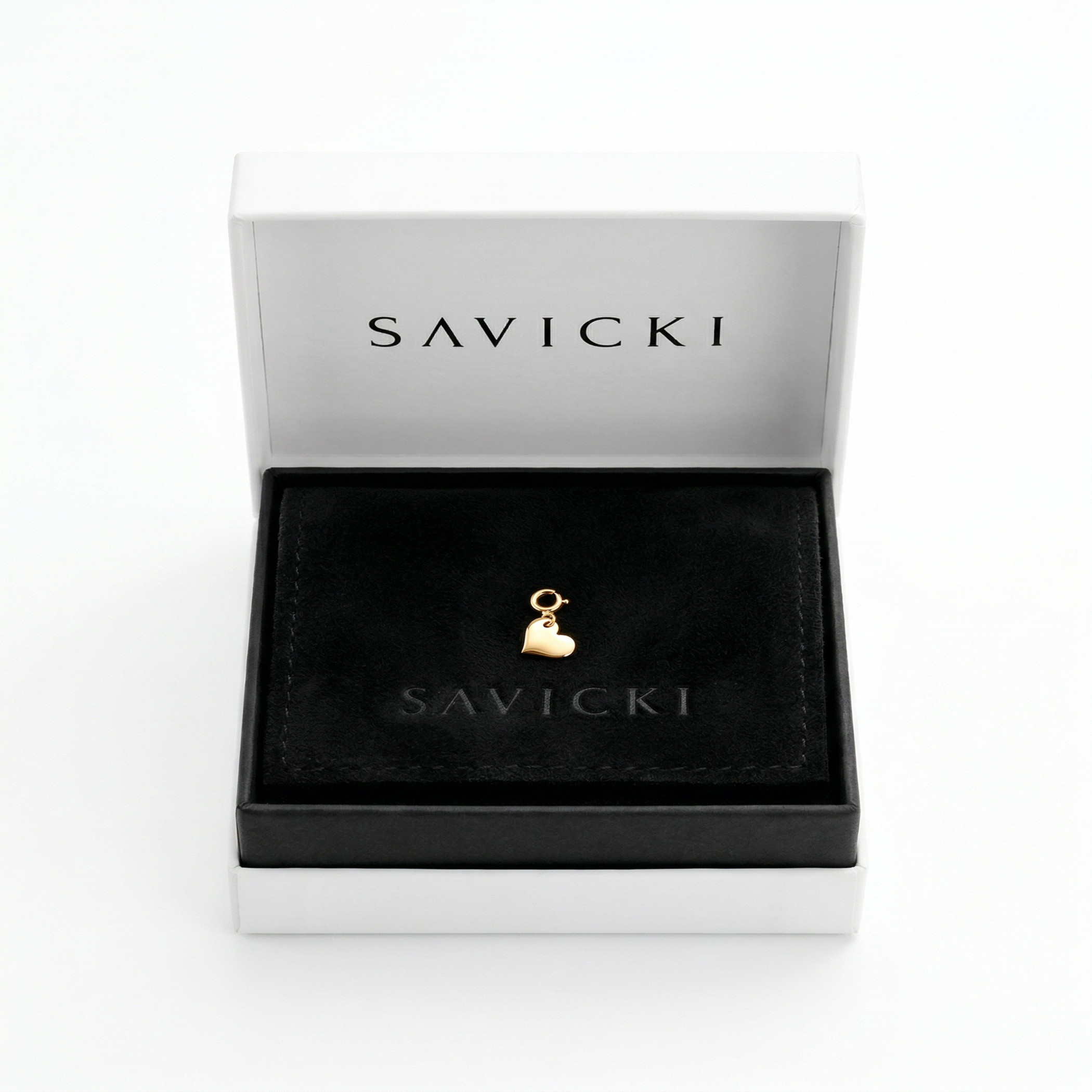 Zawieszka serce SAVICKI: złota - 4