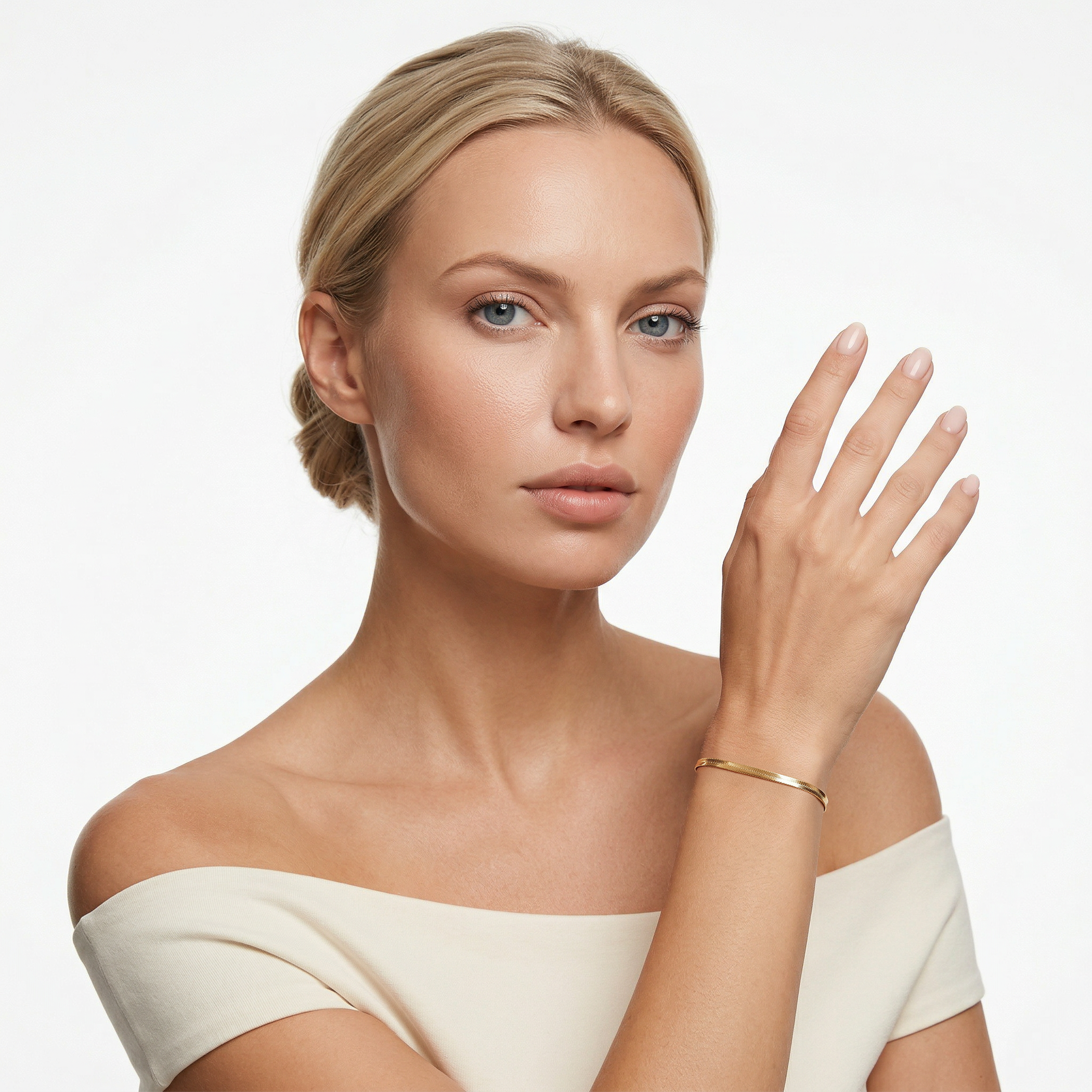 Bransoletka SAVICKI: złota taśma  - 4