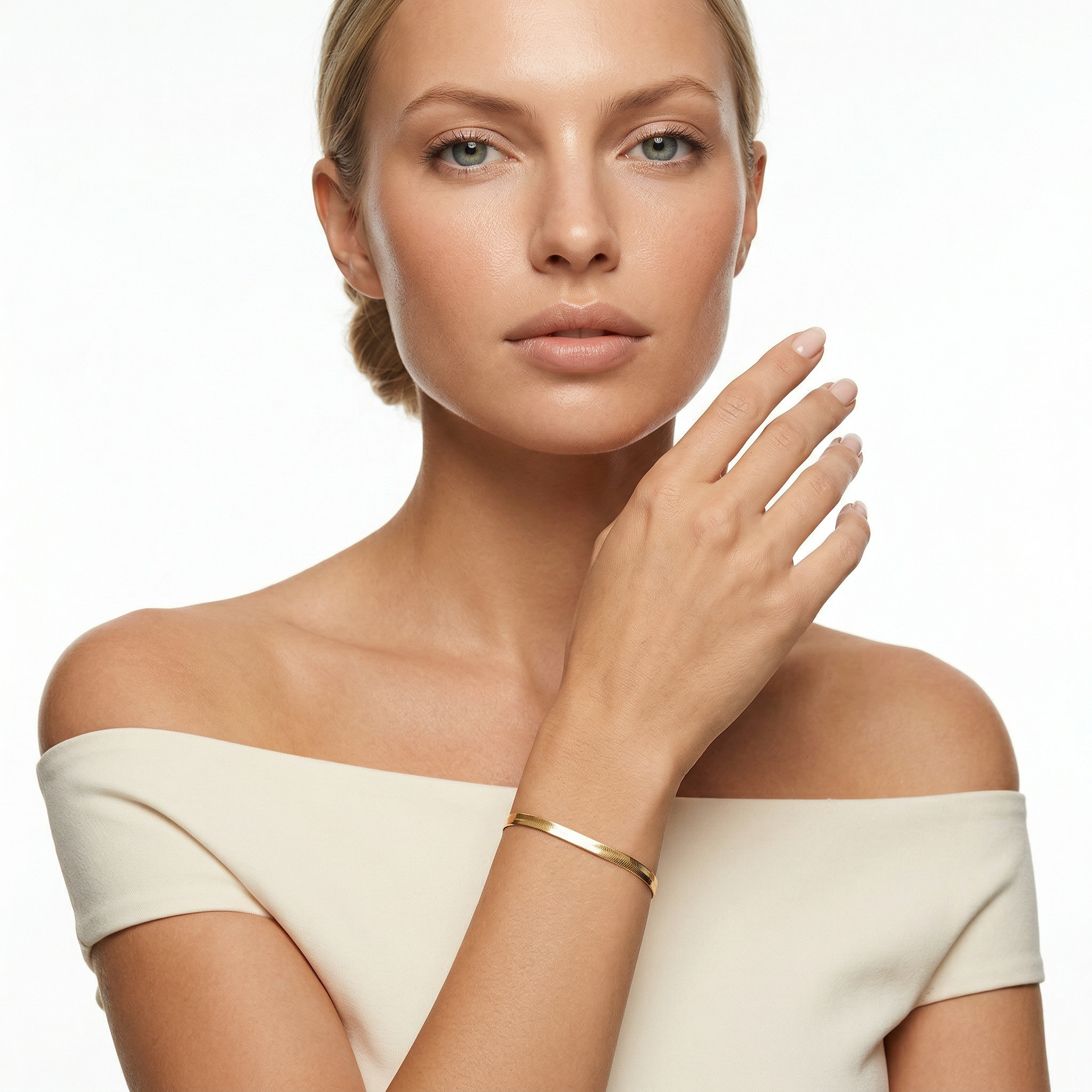 Bransoletka SAVICKI: złota taśma  - 4