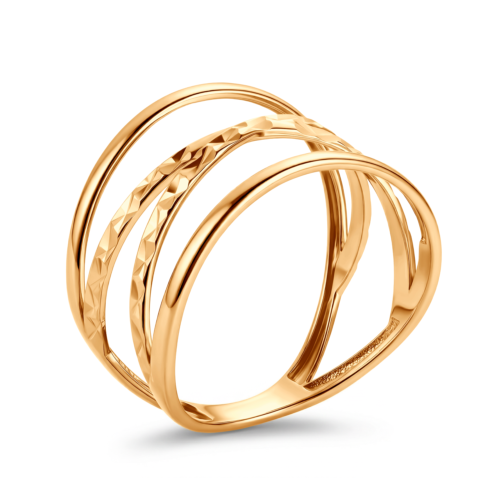 Pierścionek SAVICKI: złoty  diamentowany - 3