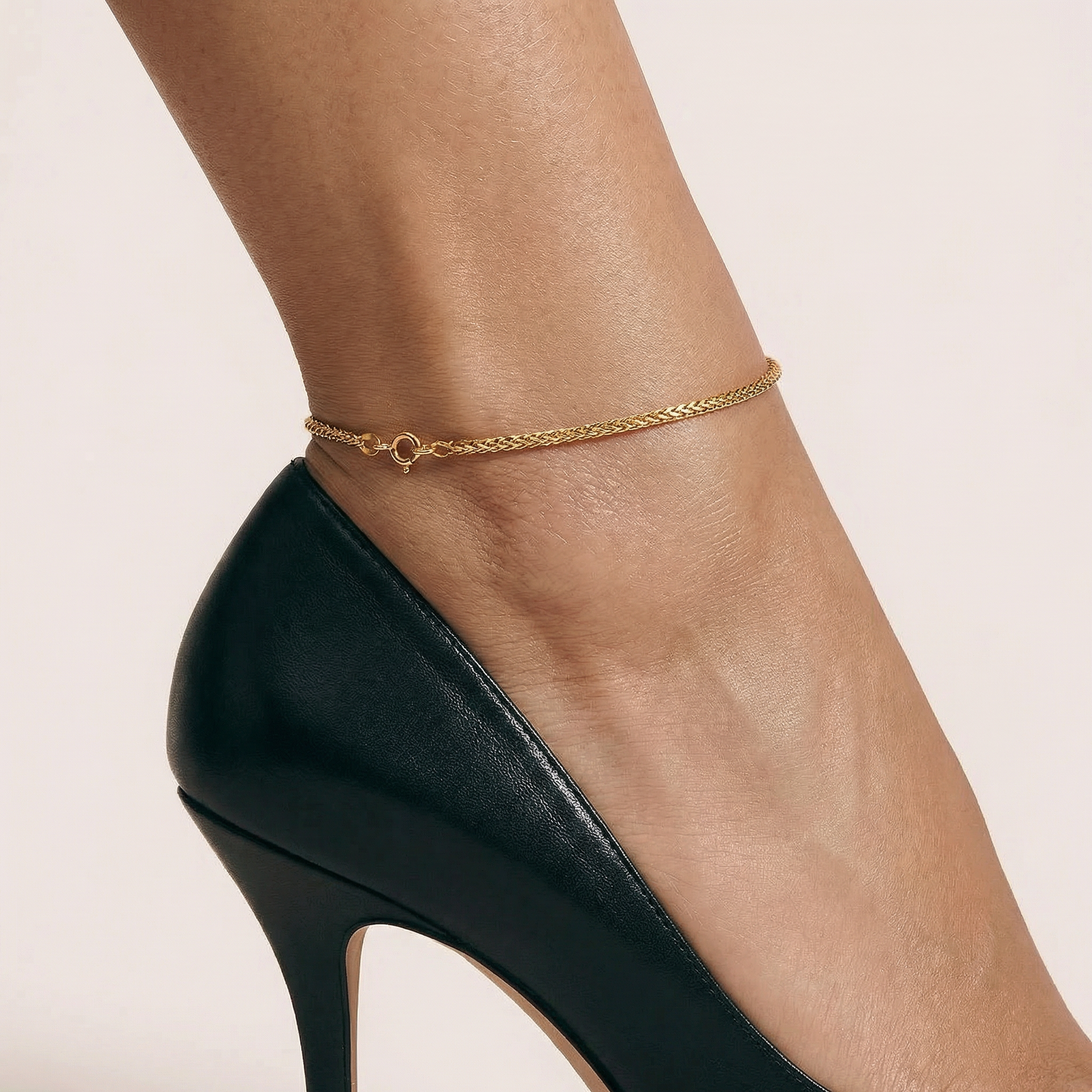 Bransoletka na nogę Savicki lisi ogon złoto 585 25 cm