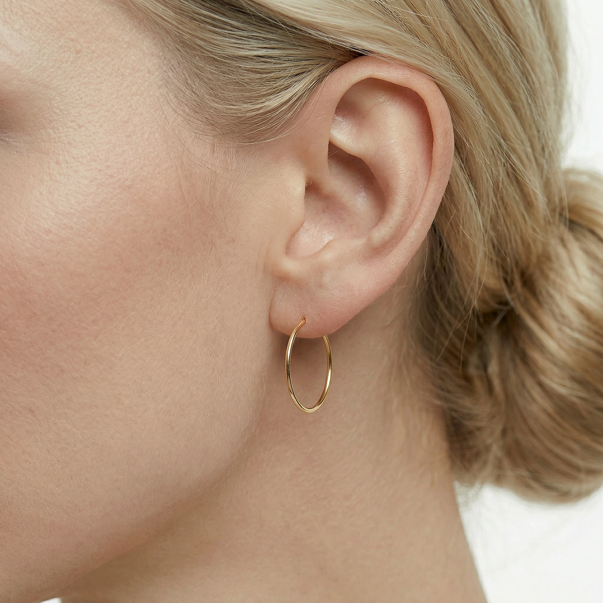 Kolczyki koła Savicki: złote (585) 23mm - 6