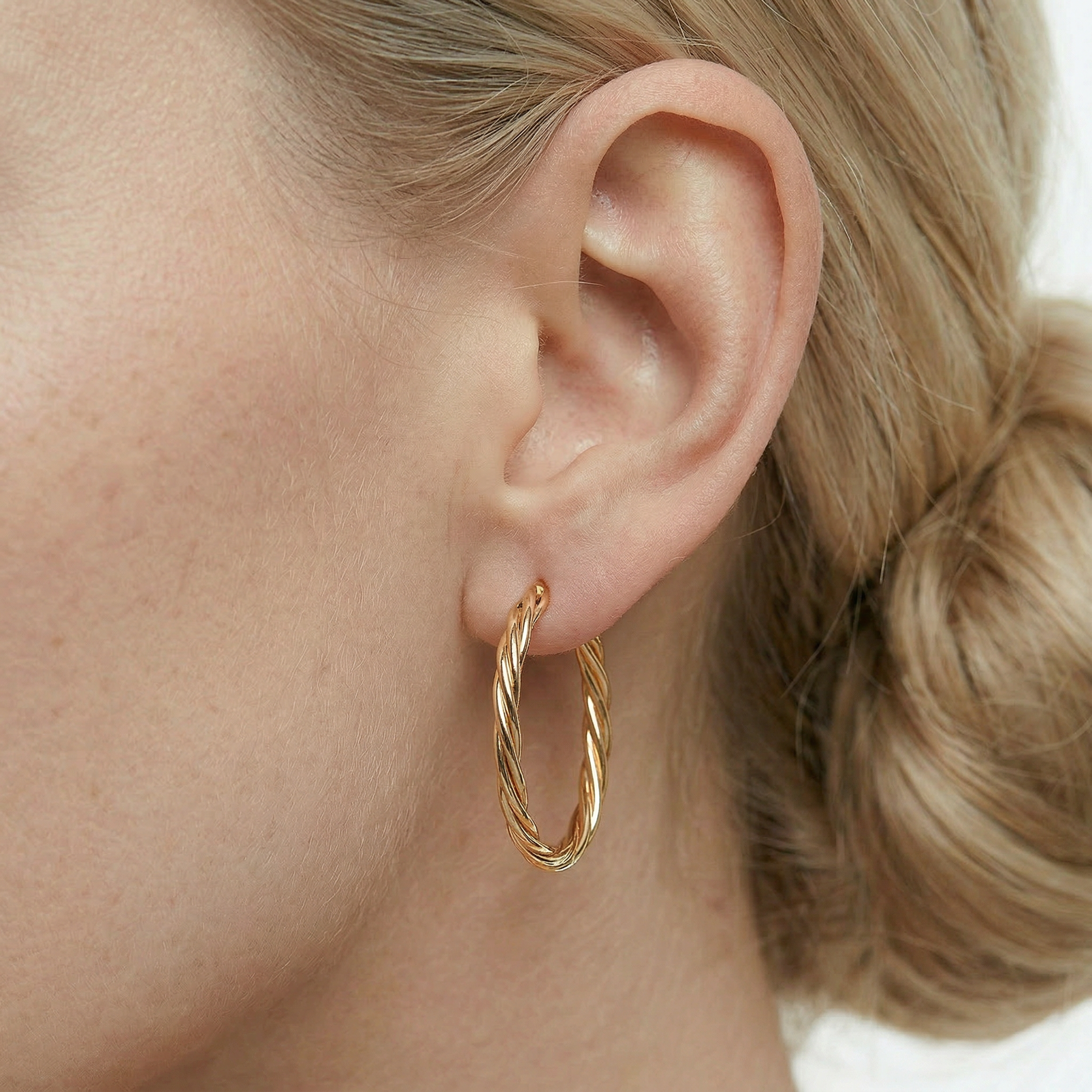 Kolczyki Savicki: złote owale (585) - 5