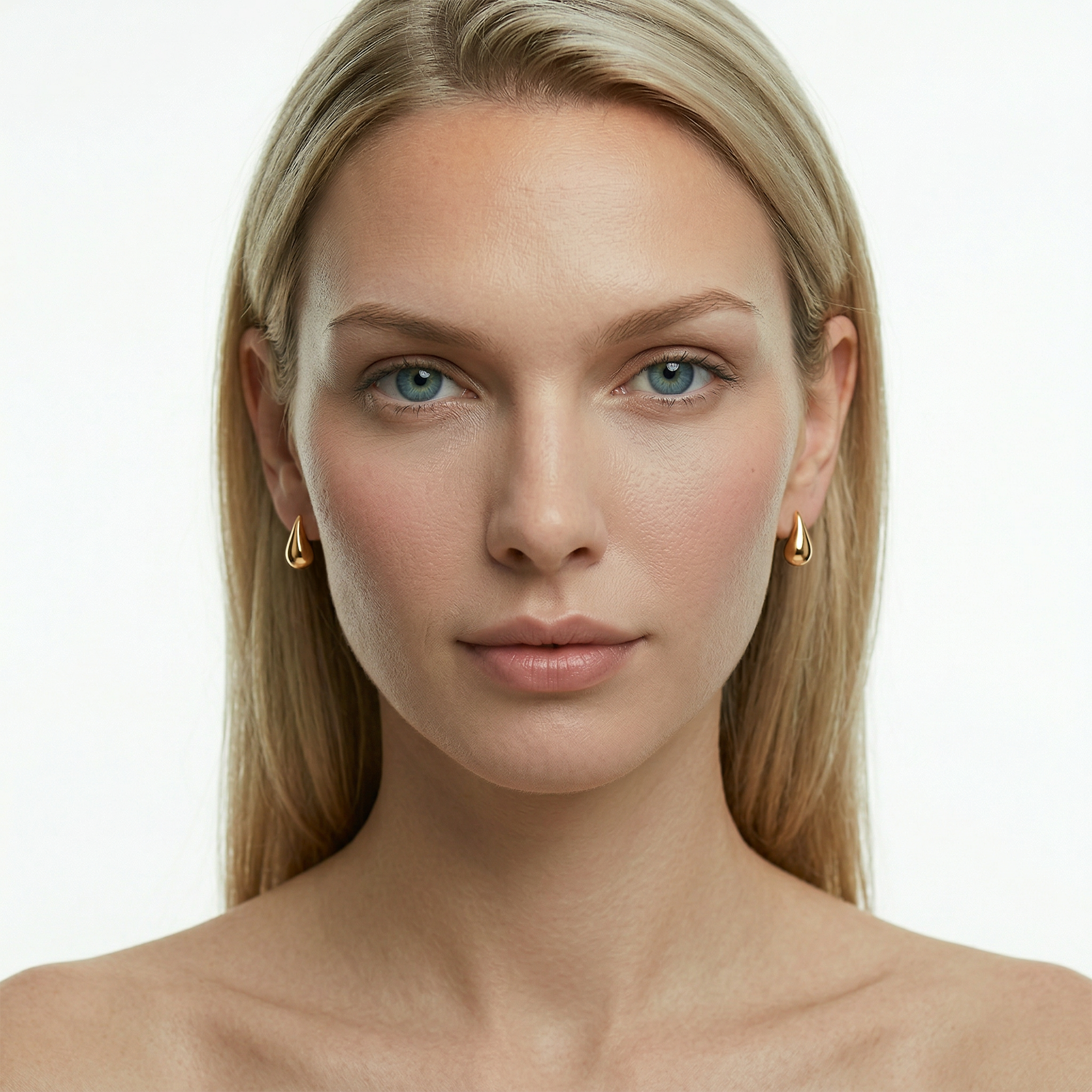 Kolczyki małe krople Savicki: złote - 5