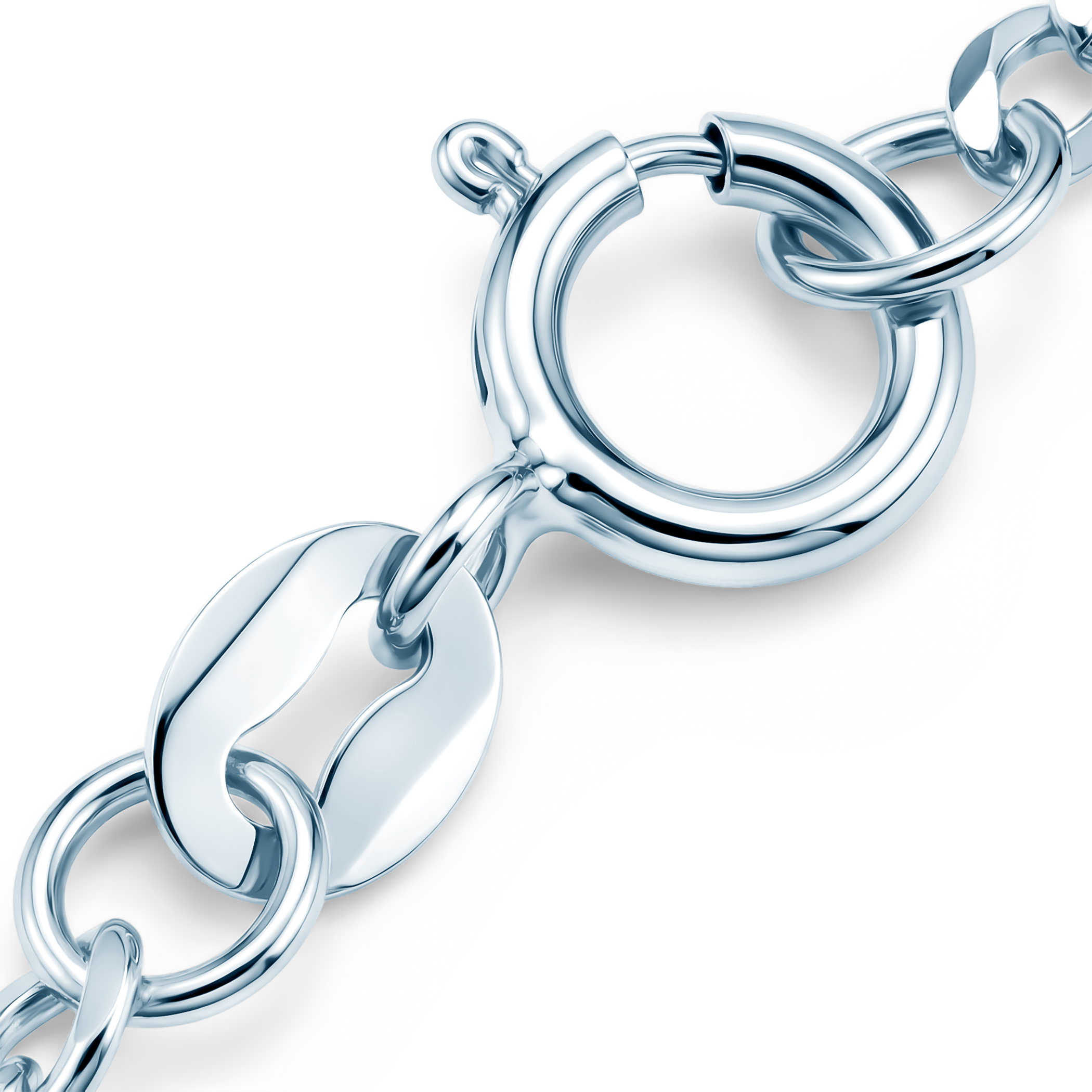 Kette SAVICKI 2,5 mm: Weißgold 585, Panzerkette - 4