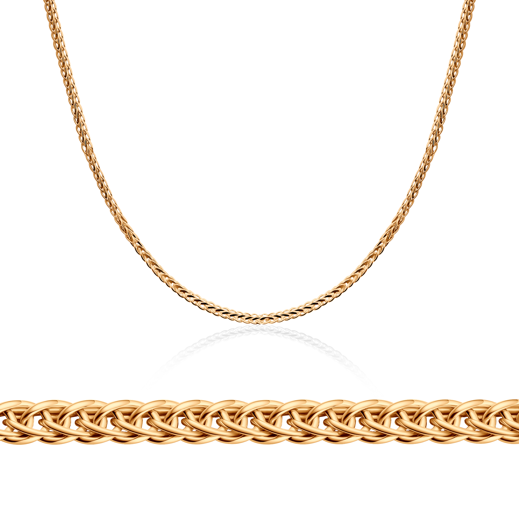 Kette Savicki: zweifarbiges Gold