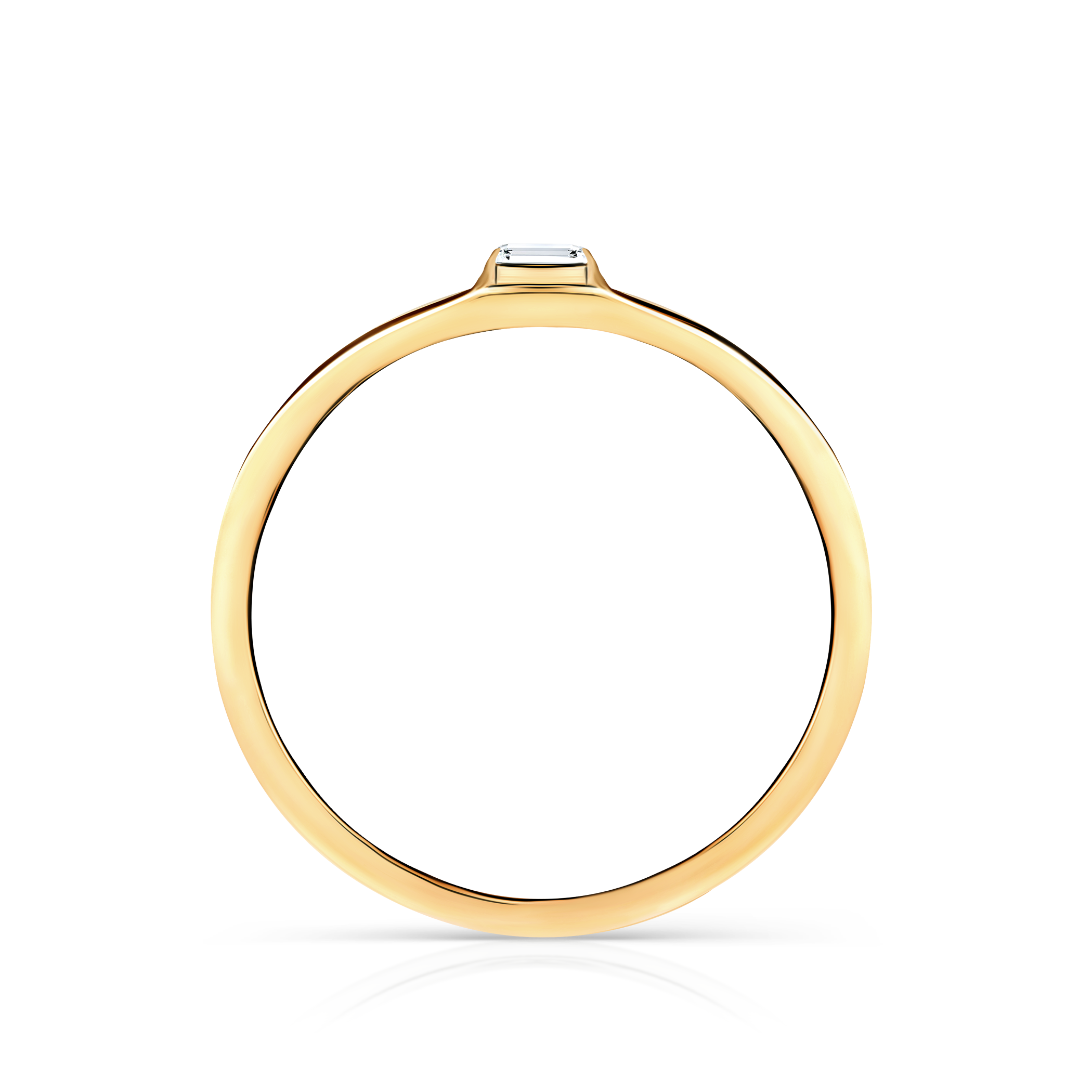 Pierścionek zaręczynowy SAVICKI: złoty, diament