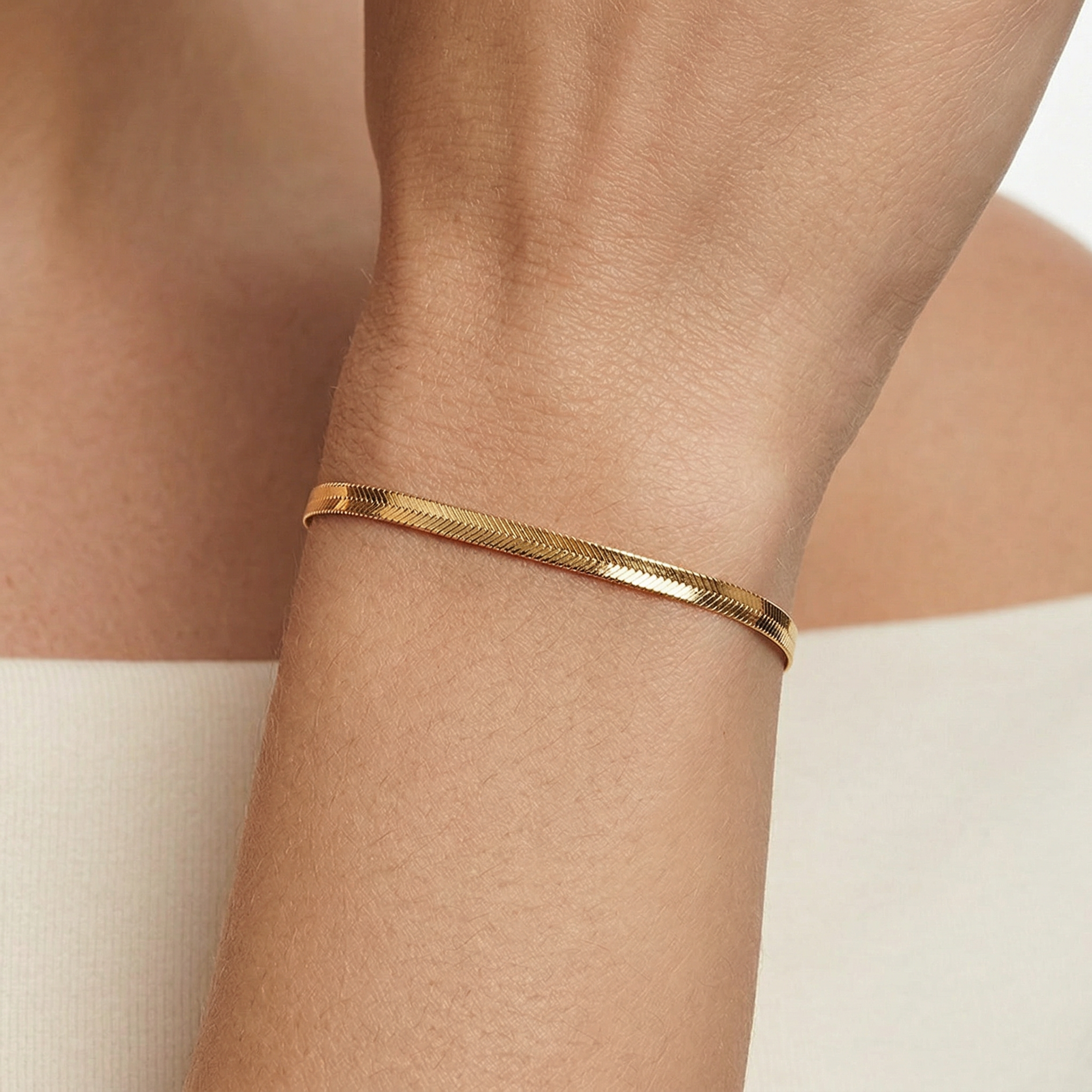 Bransoletka SAVICKI: złota taśma  - 6