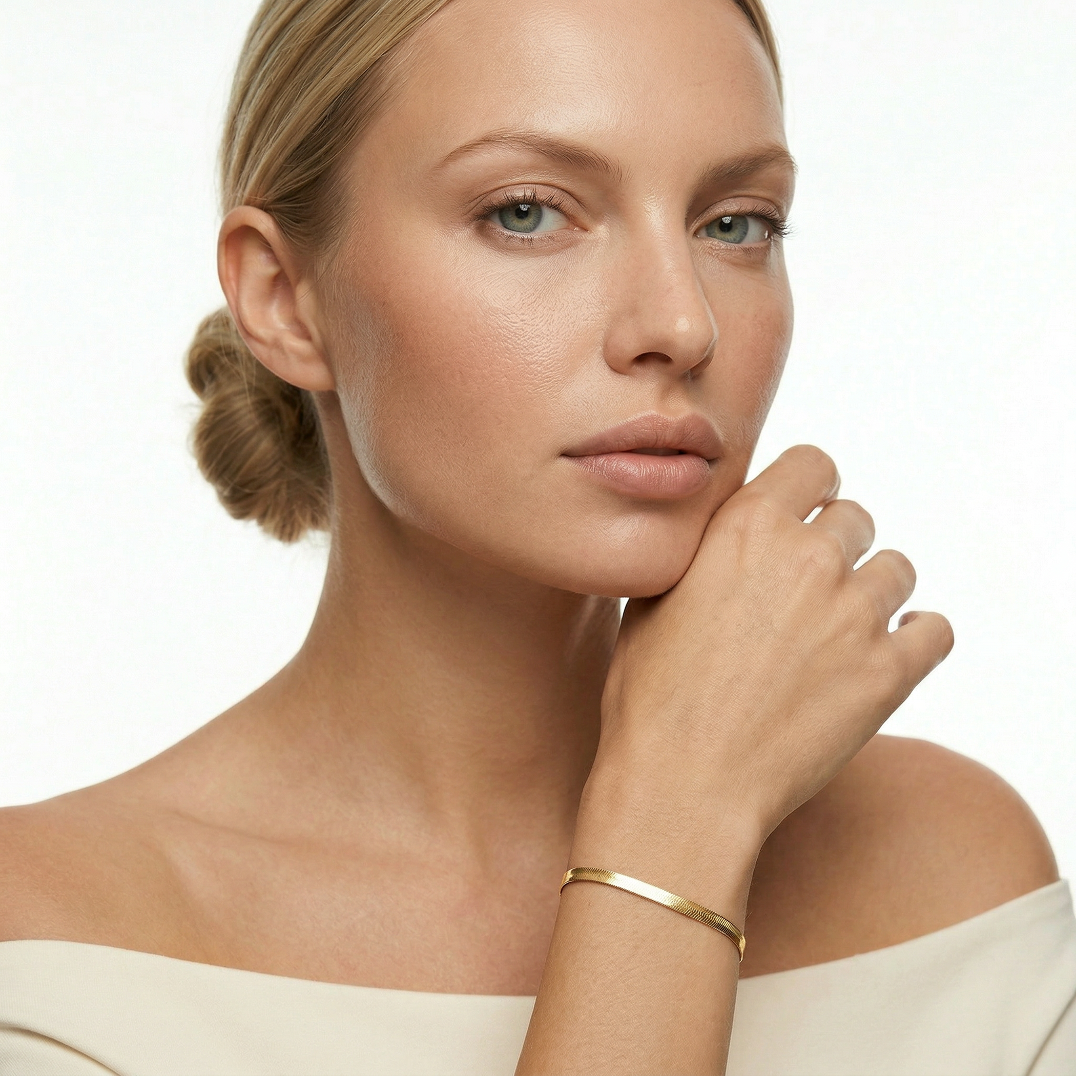 Bransoletka SAVICKI: złota taśma  - 5