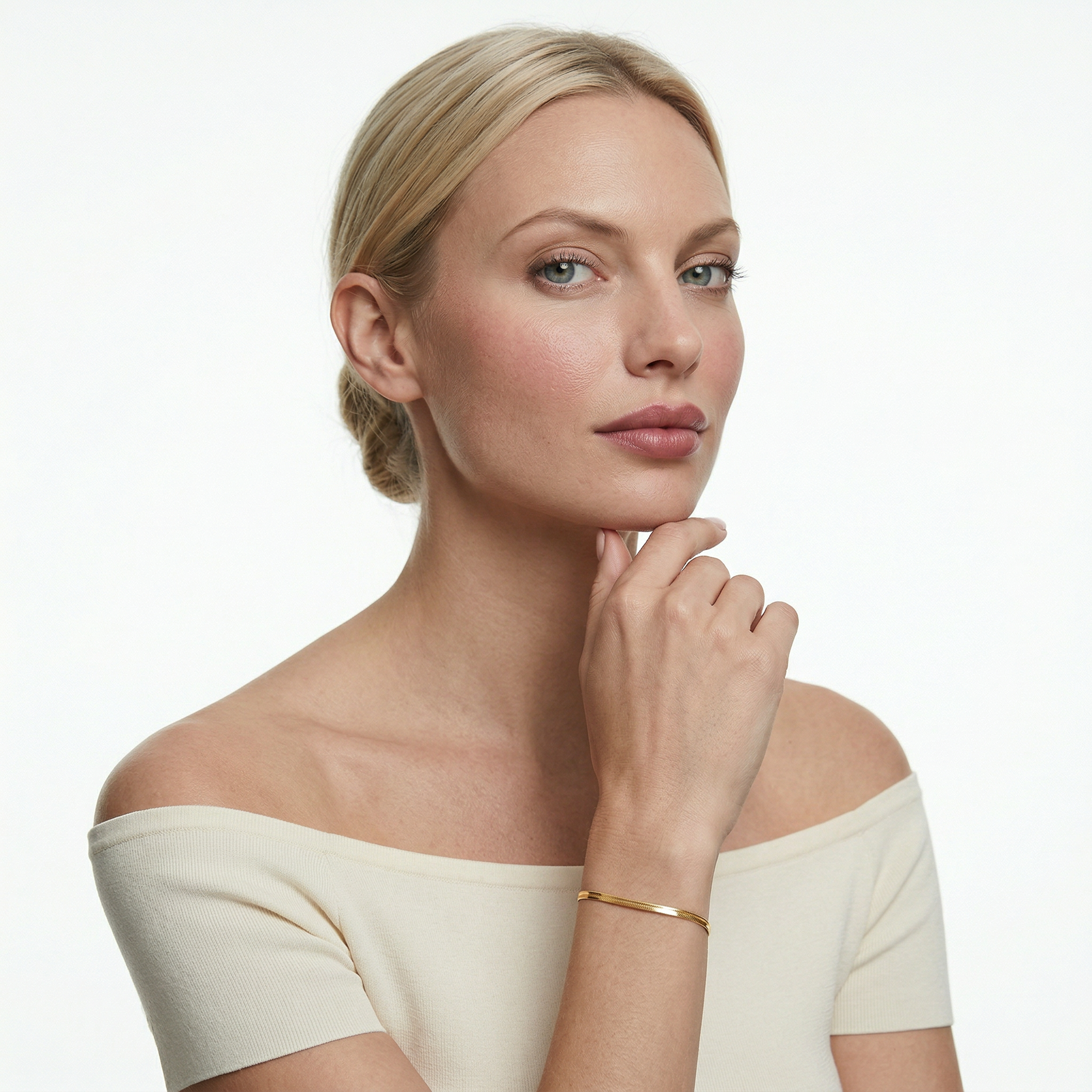 Bransoletka SAVICKI: złota taśma  - 5