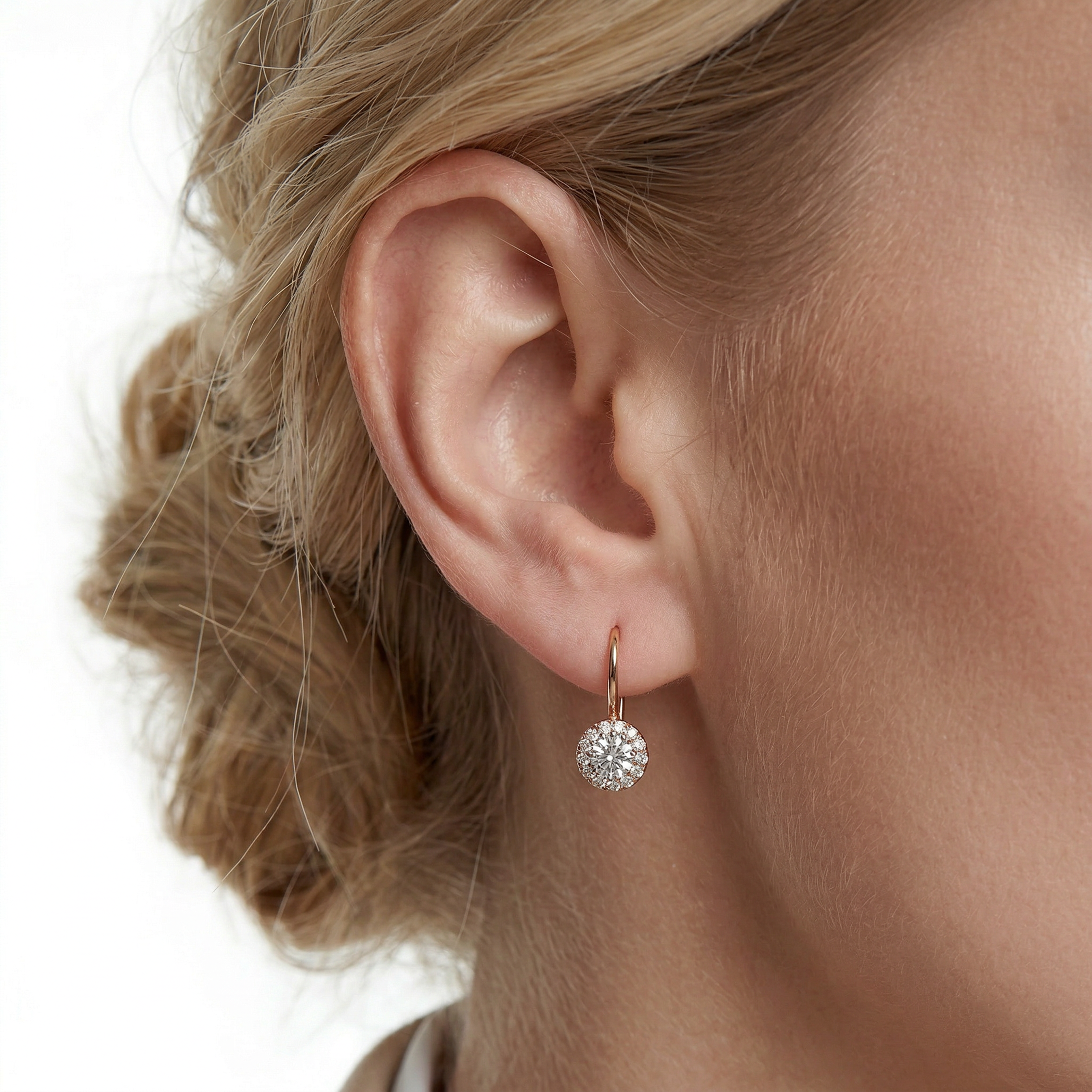 Kolczyki Savicki: złote, cyrkonie - 6