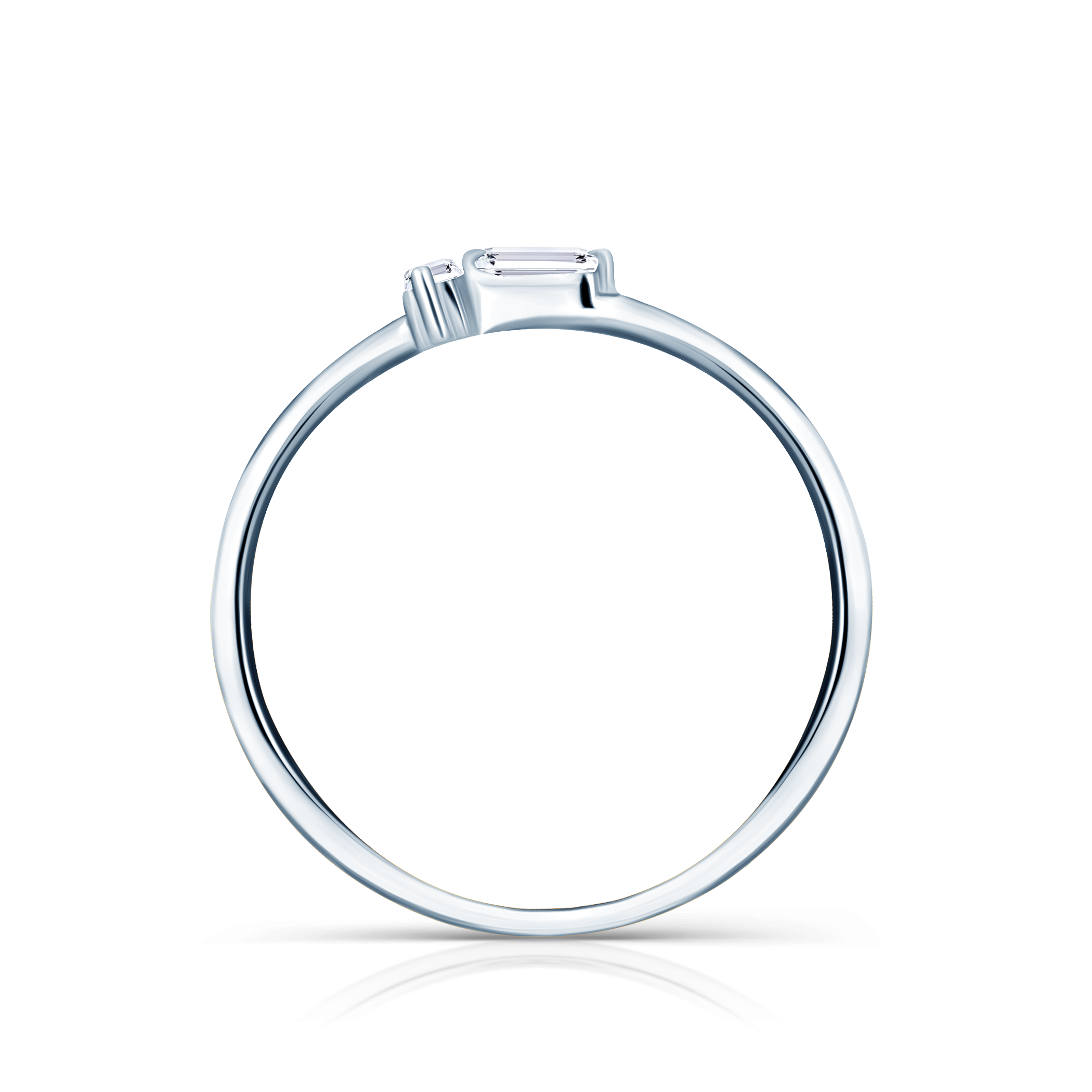 Pierścionek zaręczynowy SAVICKI: białe złoto, diament