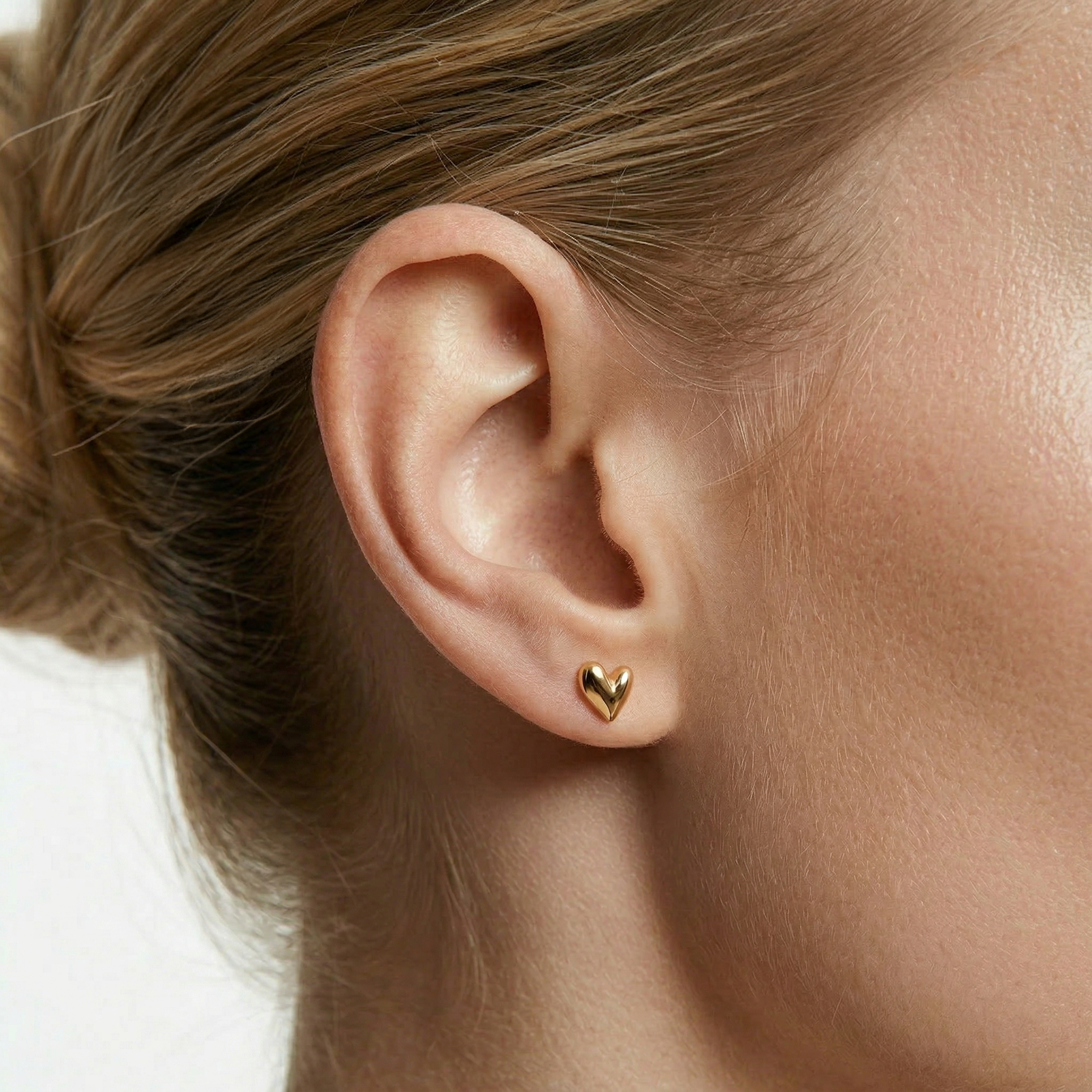 Kolczyki serca Savicki: złote - 6