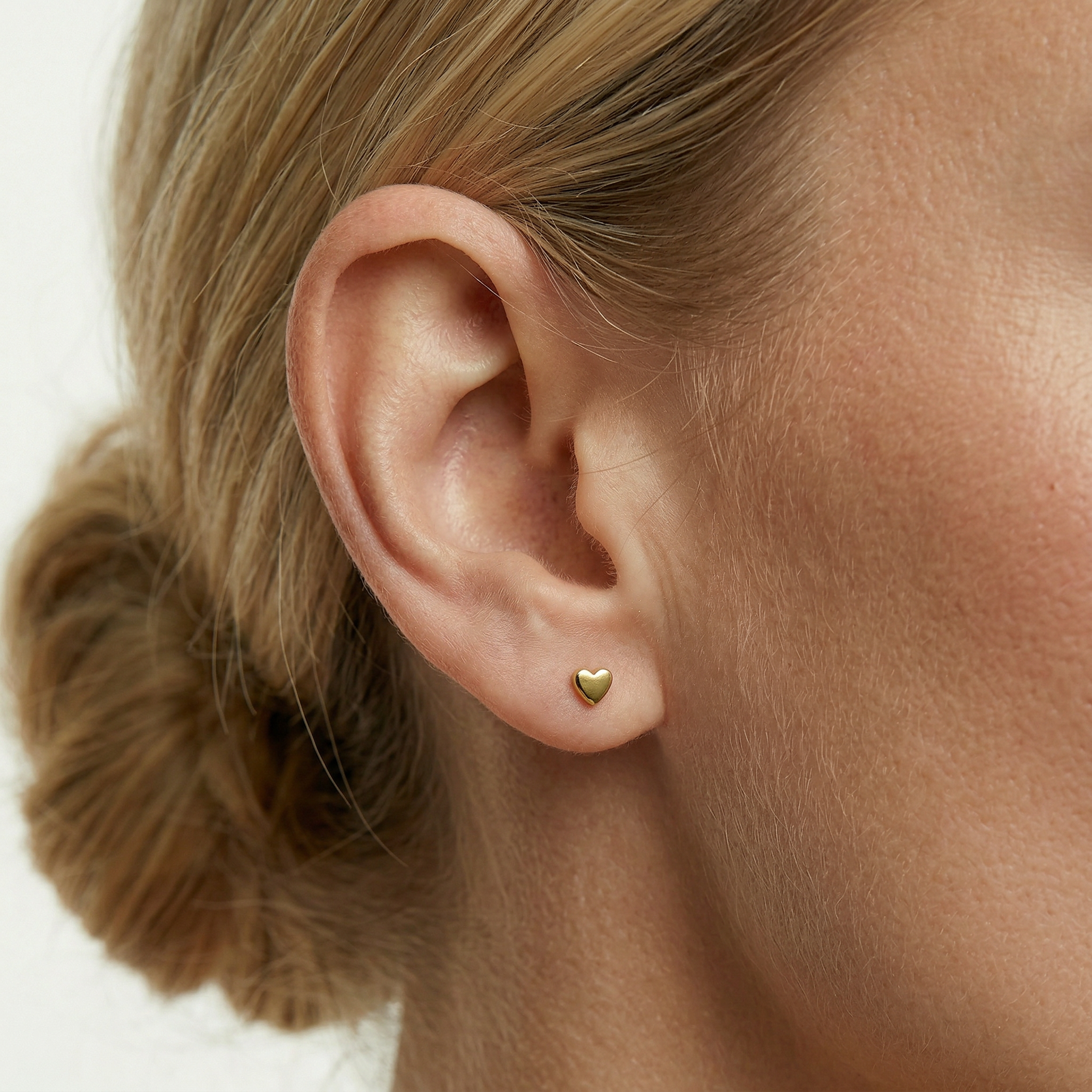 Kolczyki serca Savicki: Lekkie złote - 6