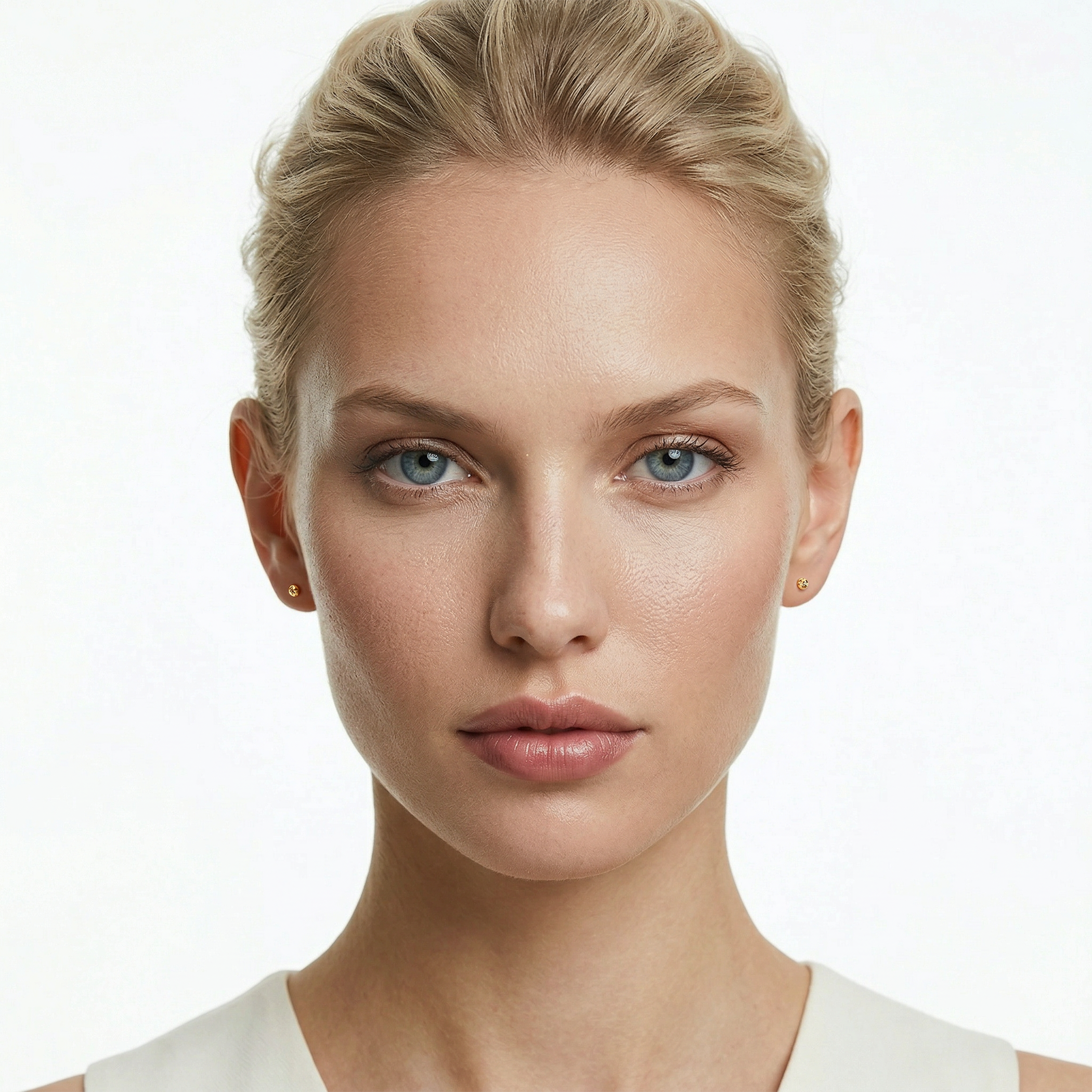 Kolczyki kulki Savicki: Super lekkie, diamentowane złote (585) 3mm - 5