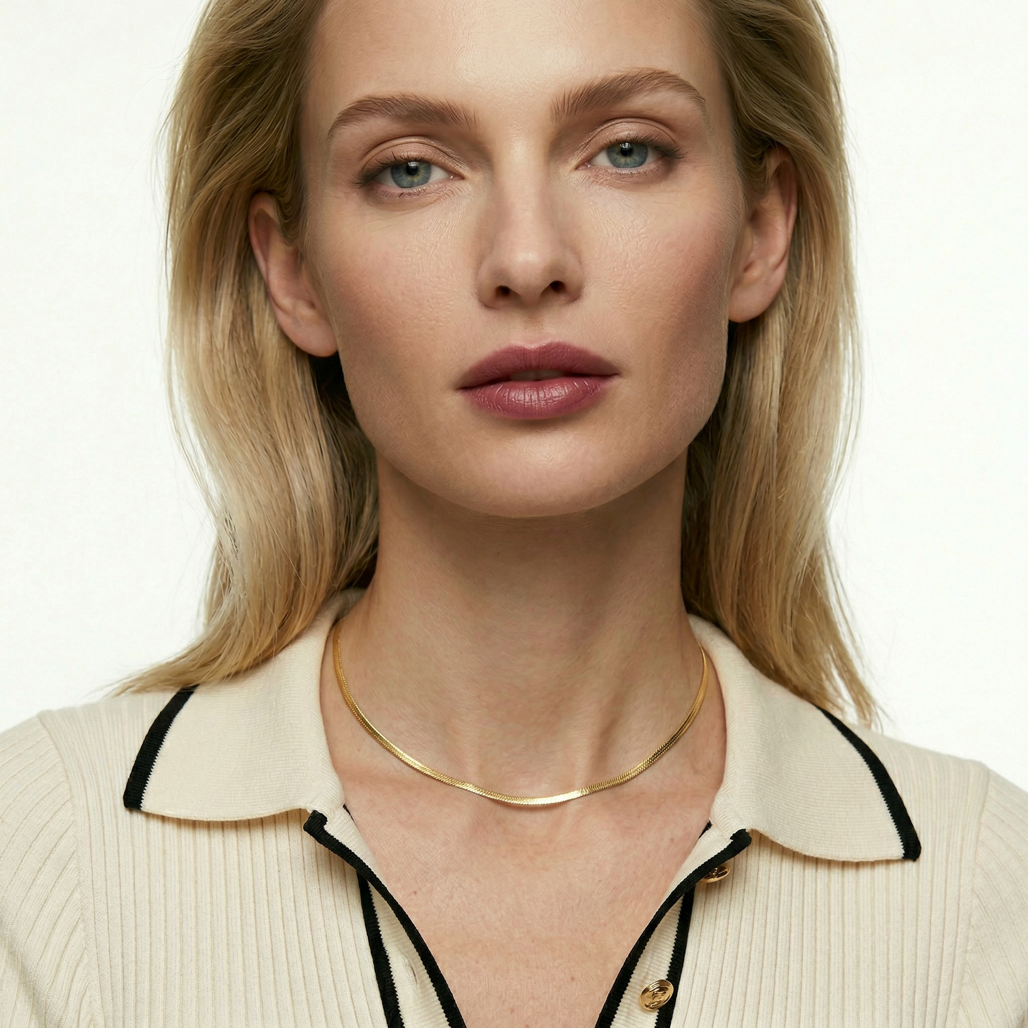 Naszyjnik SAVICKI: złota taśma  - 4