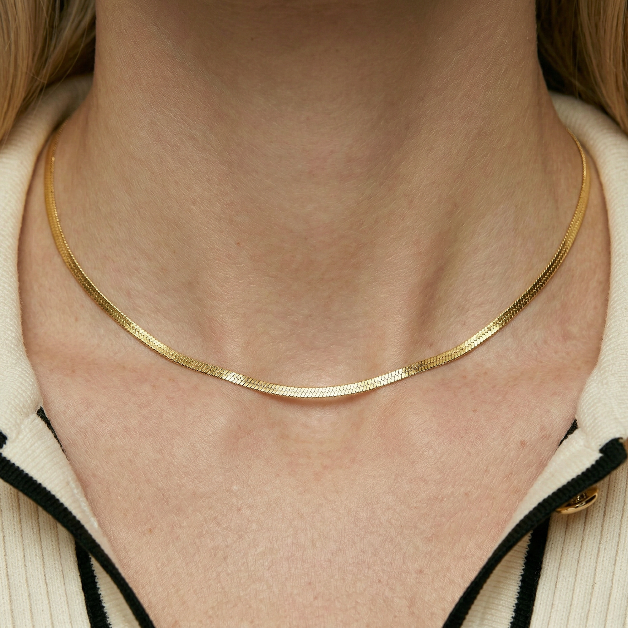 Naszyjnik SAVICKI: złota taśma  - 6