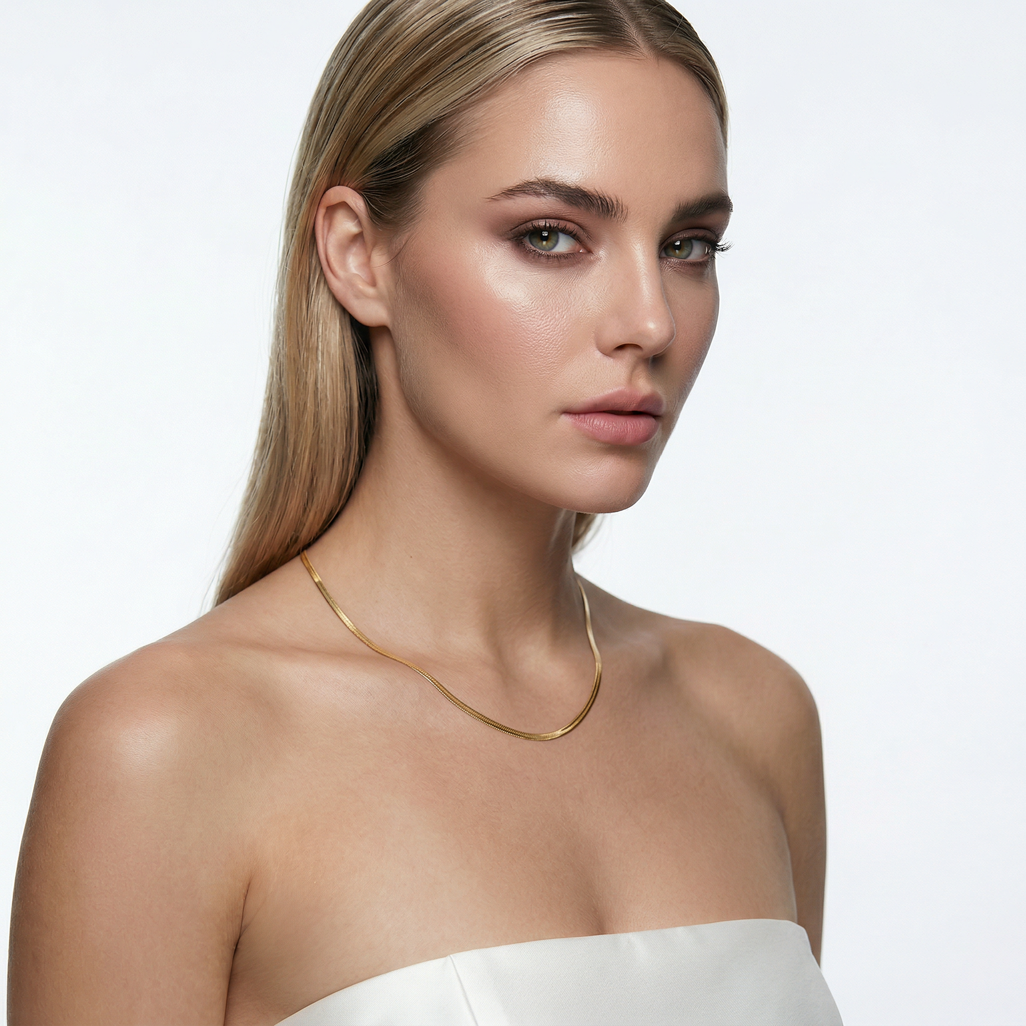 Naszyjnik SAVICKI: złota taśma  - 4