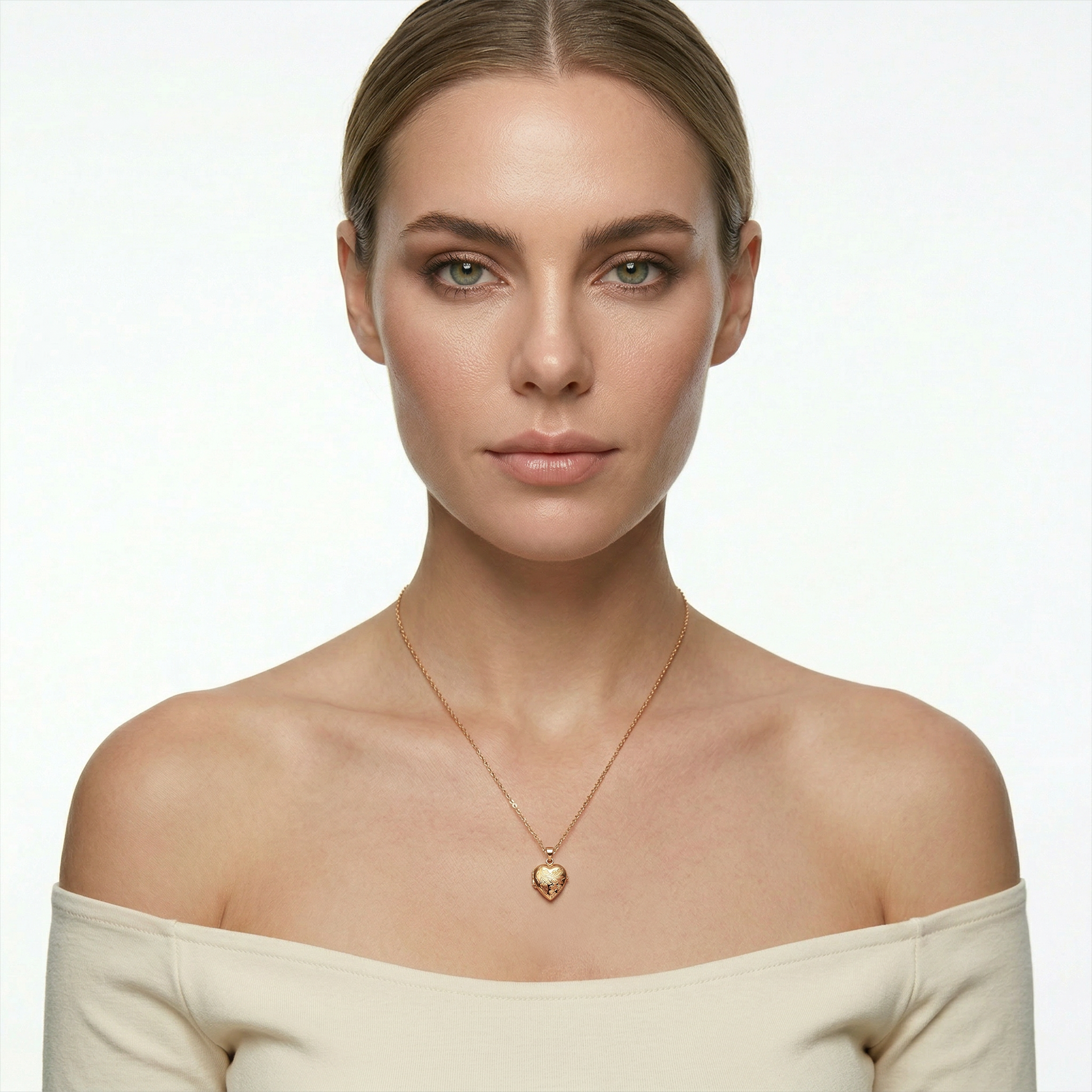 Zawieszka złota SAVICKI: puzderko grawerowane serce - 6