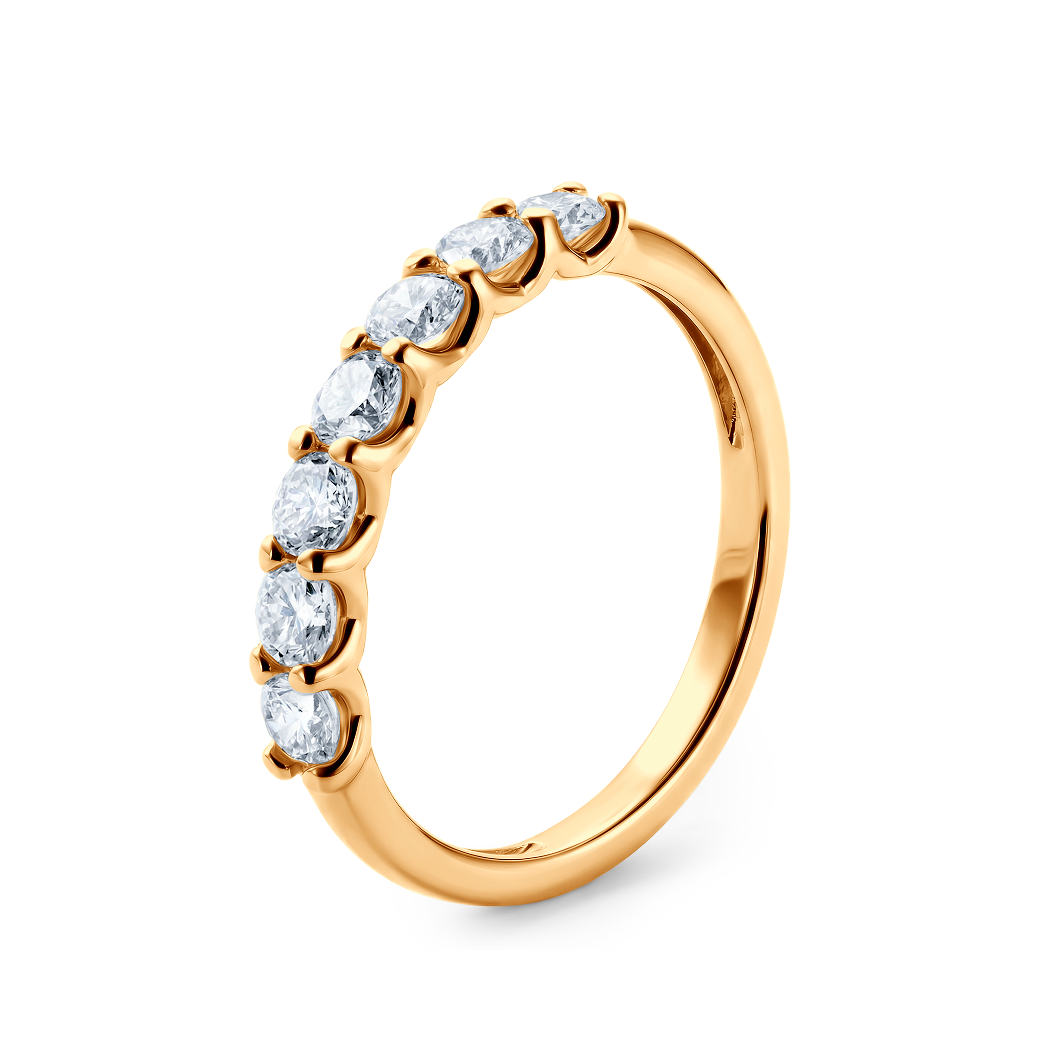 Pierścionek ze złota z diamentami 7x0,1ct - 3