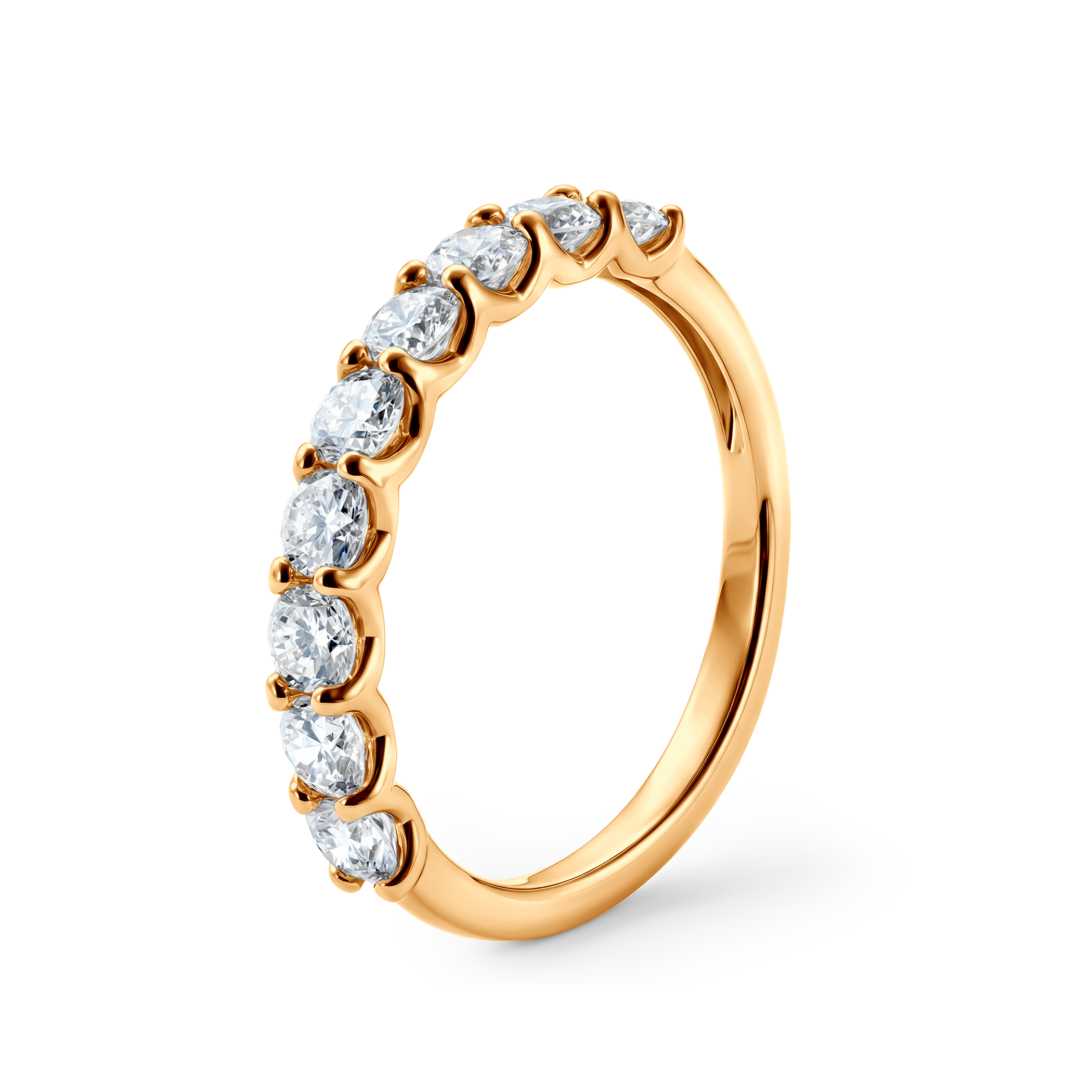 Pierścionek ze złota z diamentami 9x0,1ct - 3