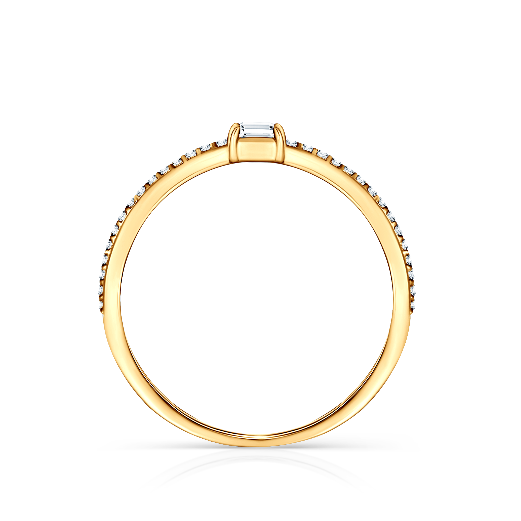 Pierścionek zaręczynowy SAVICKI: złoty, diament