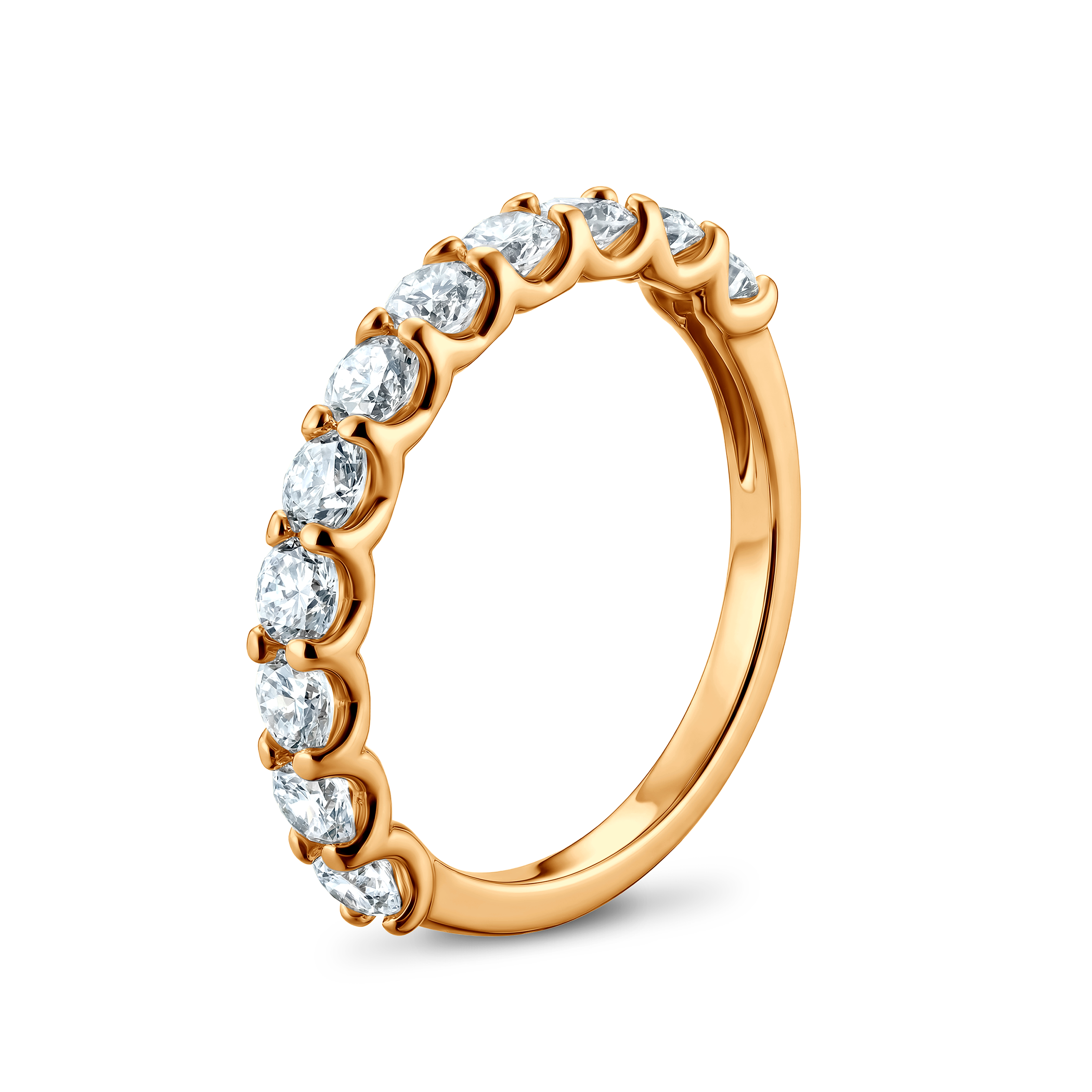 Pierścionek ze złota z diamentami 11x0,1ct - 3