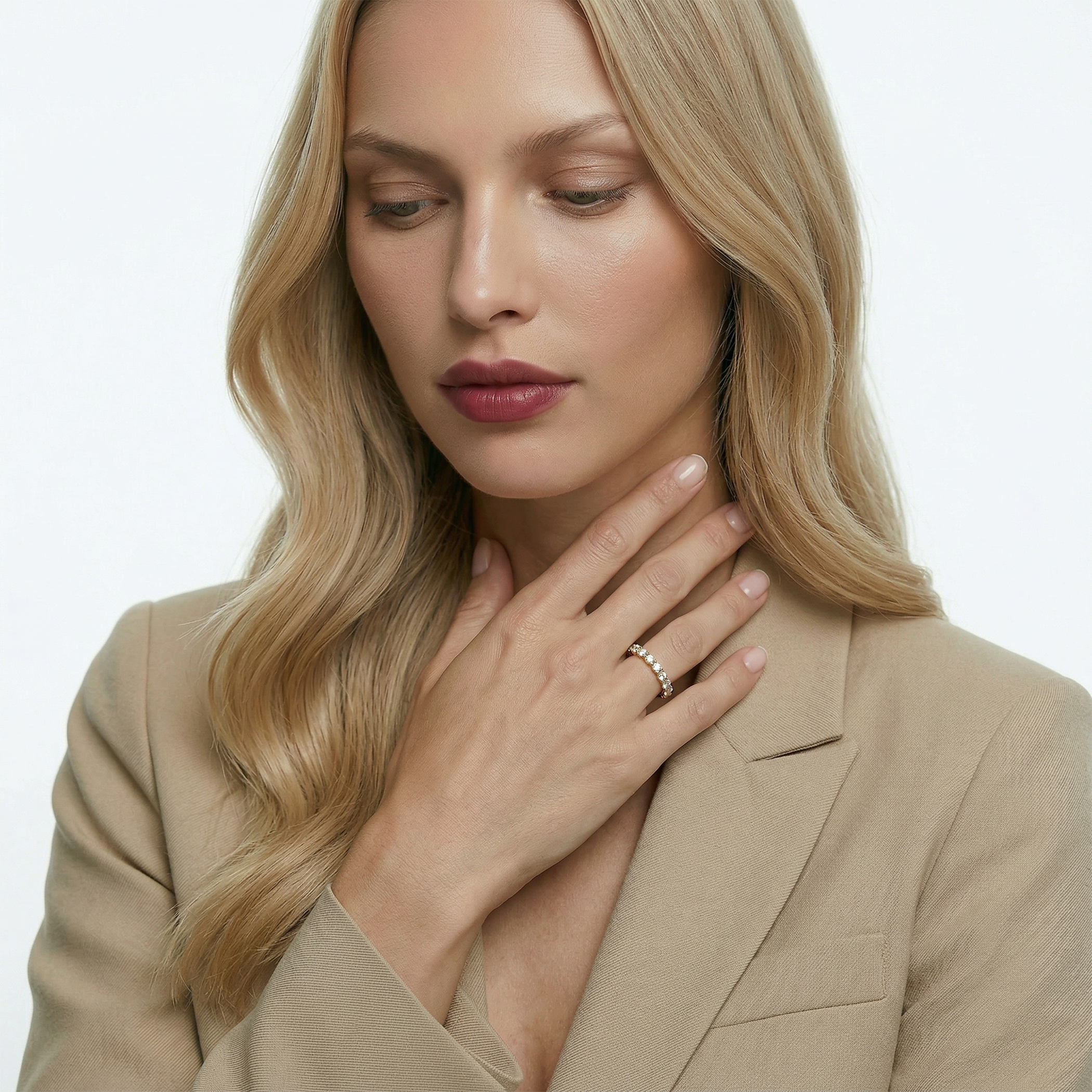 Pierścionek ze złota z diamentami 11x0,1ct - 5