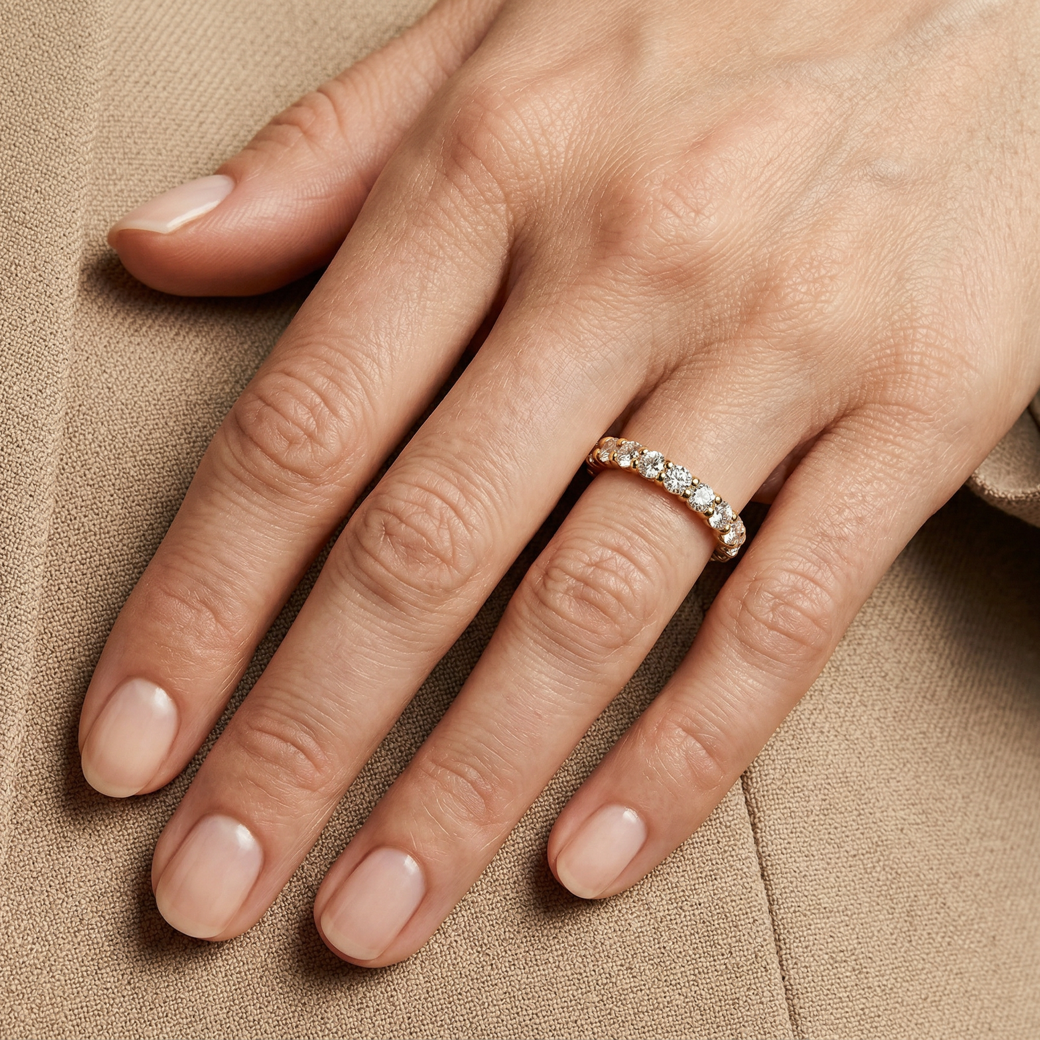 Pierścionek ze złota z diamentami 11x0,1ct - 6