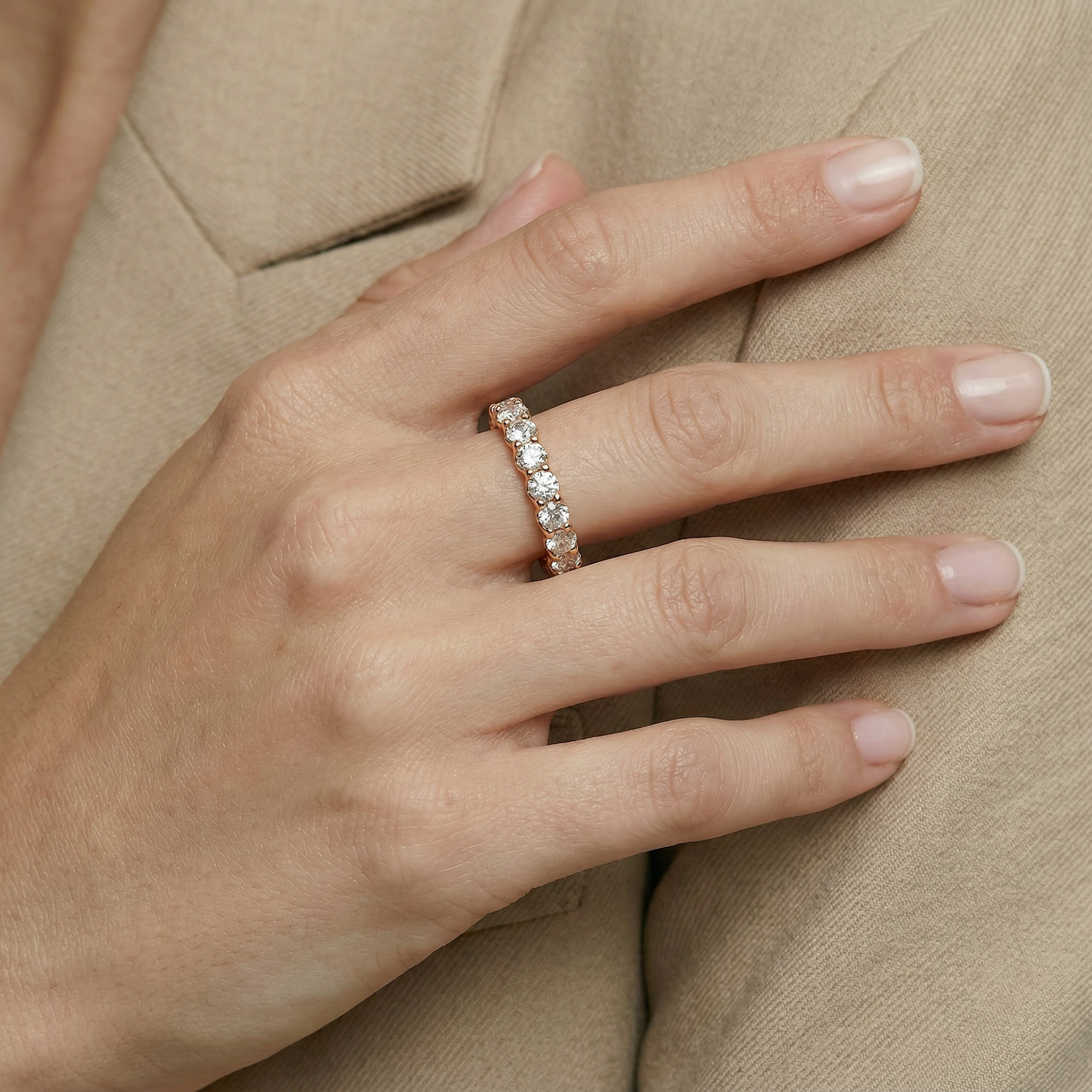 Pierścionek ze złota z diamentami 21x0,1ct - 6