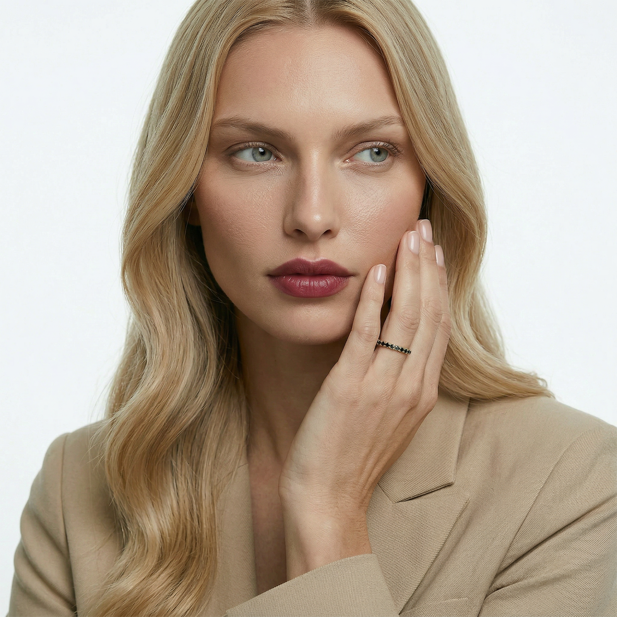 Pierścionek ze złota z czarnymi diamentami 21x0,12ct - 4