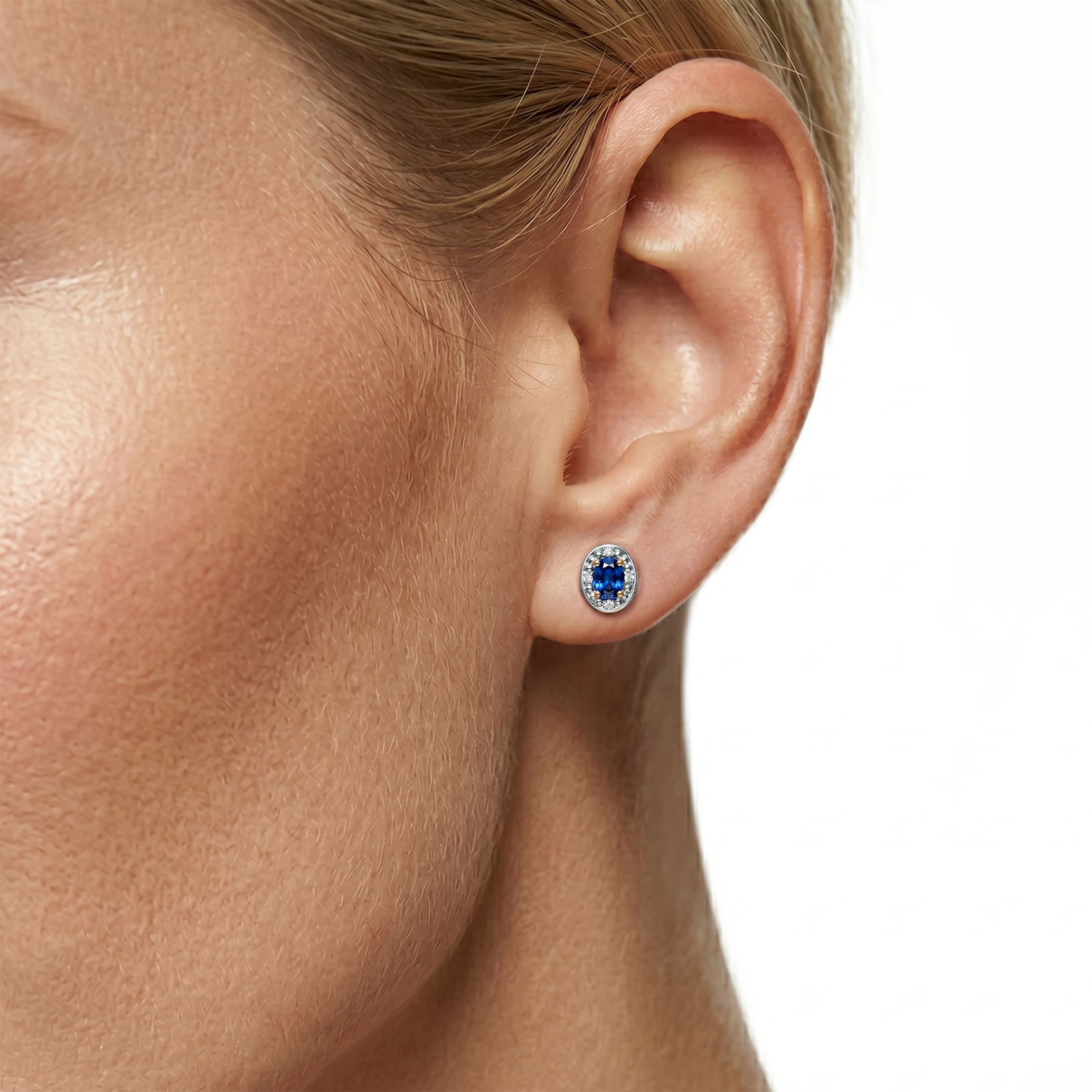 Kolczyki Savicki: złote, diamenty, tanzanity - 5