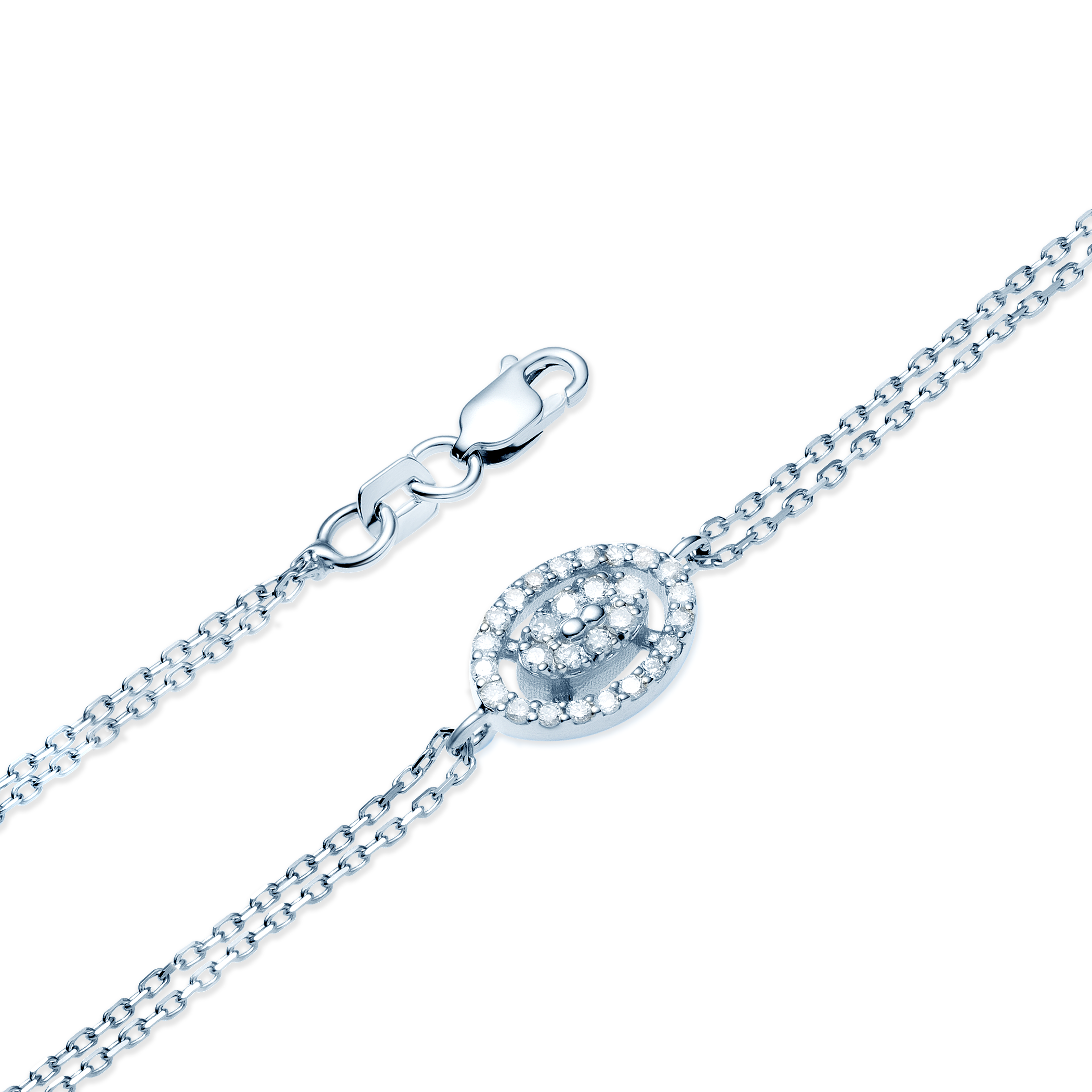 Bransoletka Savicki: białe złoto, diamenty