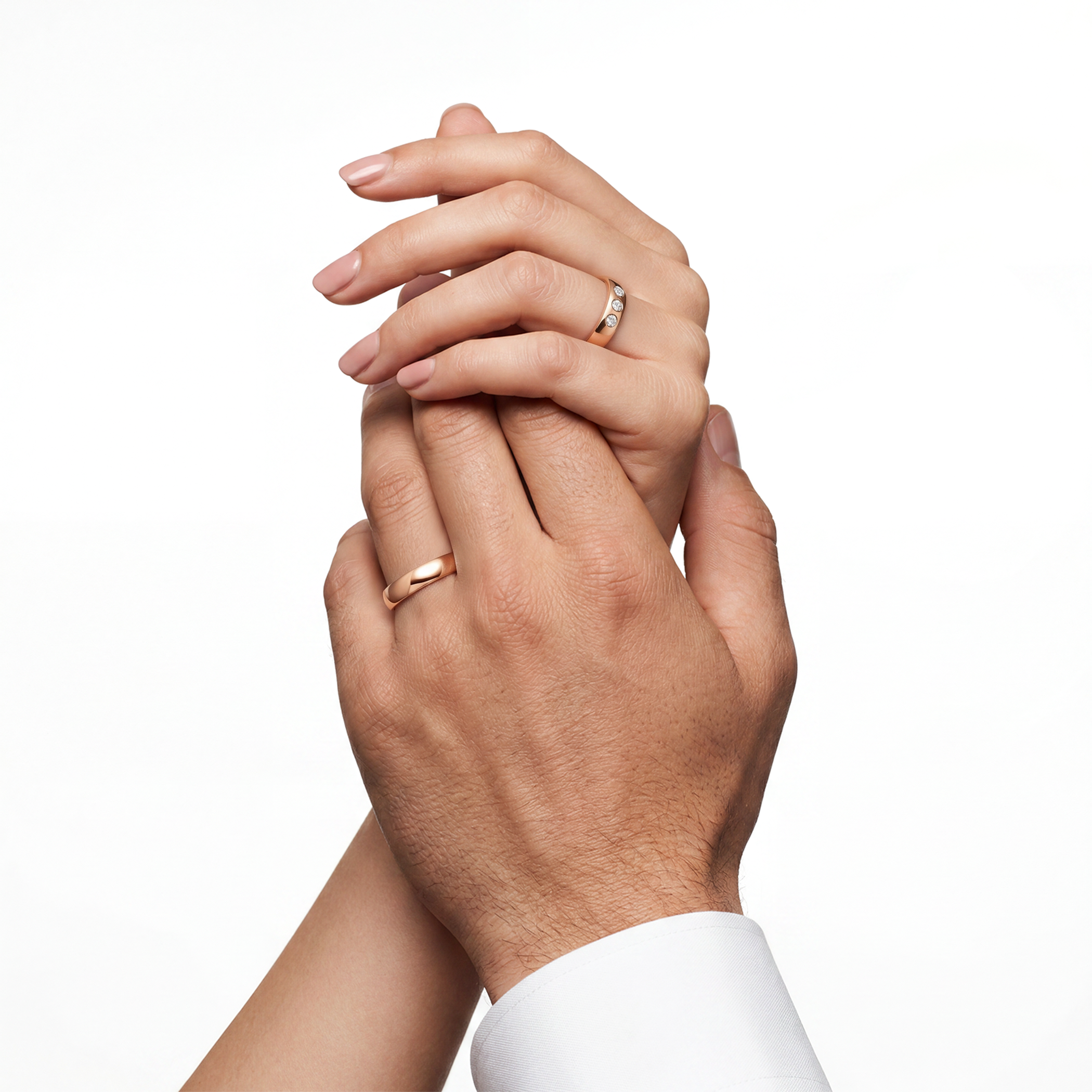 Obrączki ślubne: żółte złoto, półokrągłe, 5 mm - 6