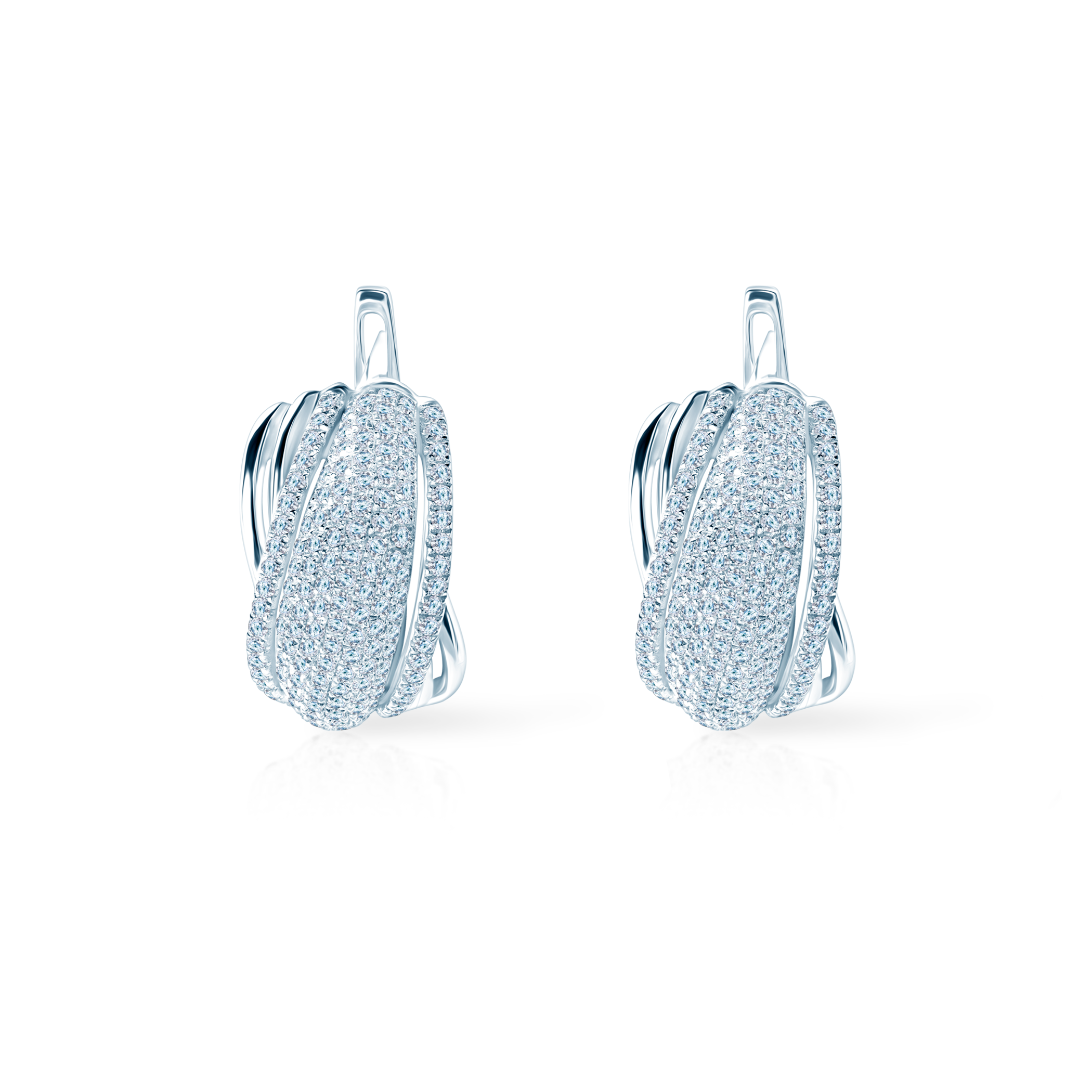 Bransoletka celebrytka nieskończoność złota 585 z białym diamentem 0.08ct 18cm