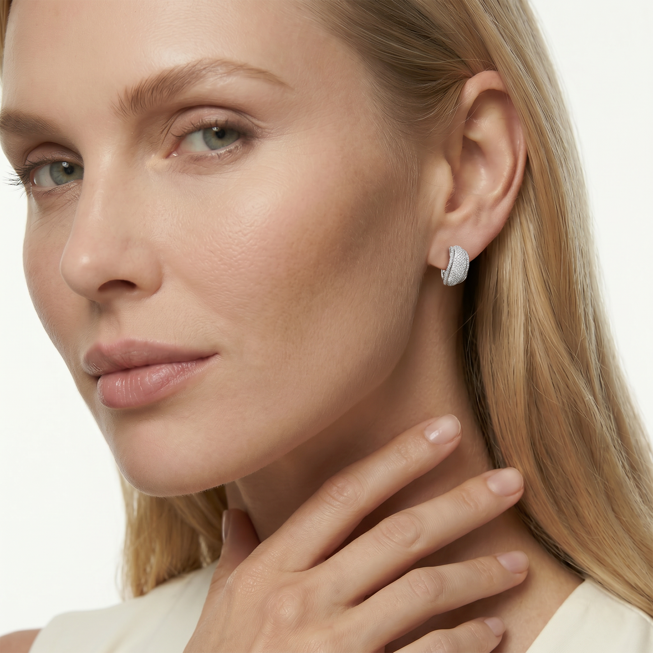 Armband Unendlichkeit mit weißem Diamanten 0,08 ct 18 cm, 585er Gold - 3