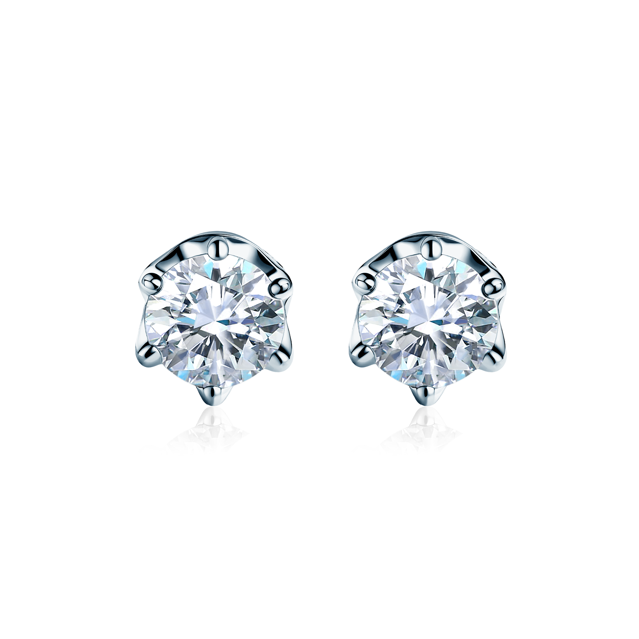 Kolczyki Savicki: dwukolorowe złoto, diamenty laboratoryjne