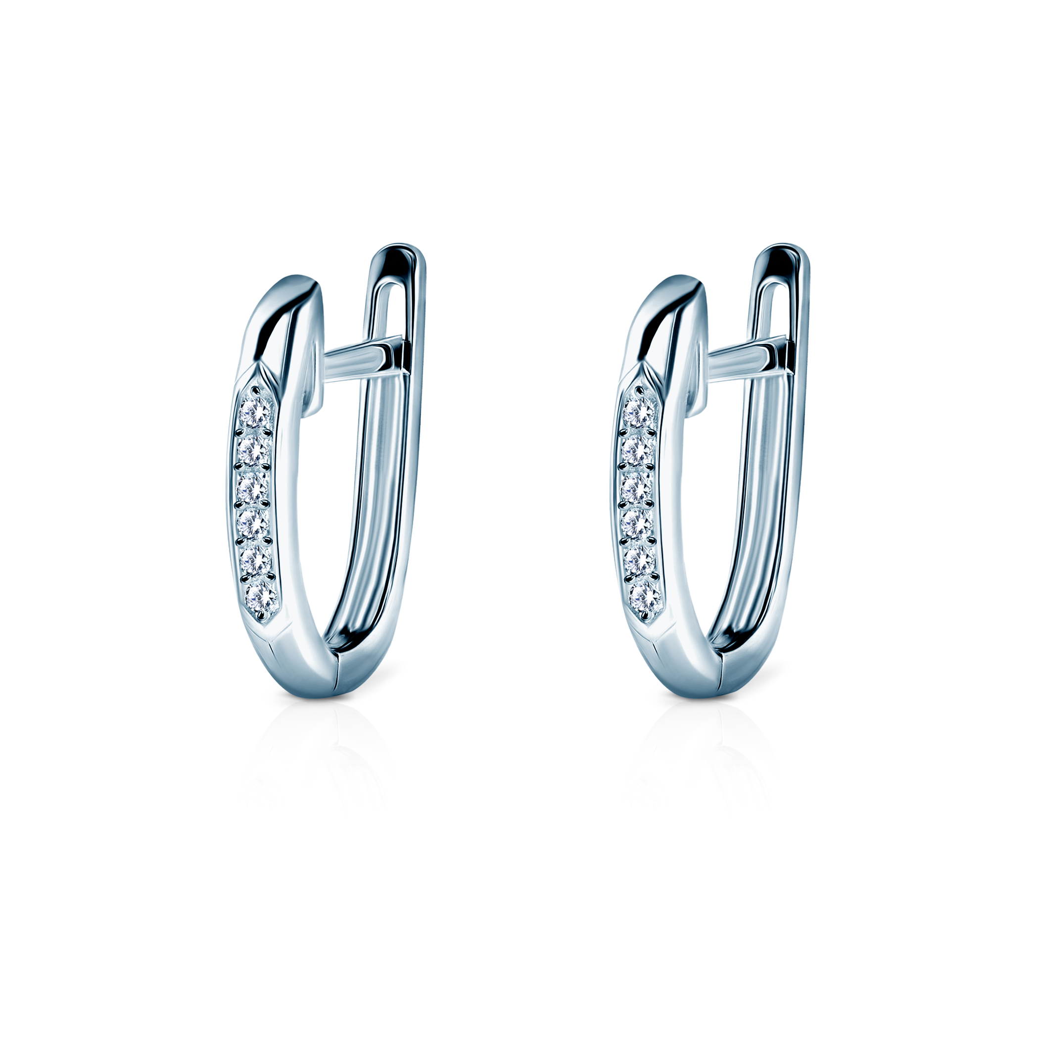 Kolczyki Savicki: białe złoto, diamenty