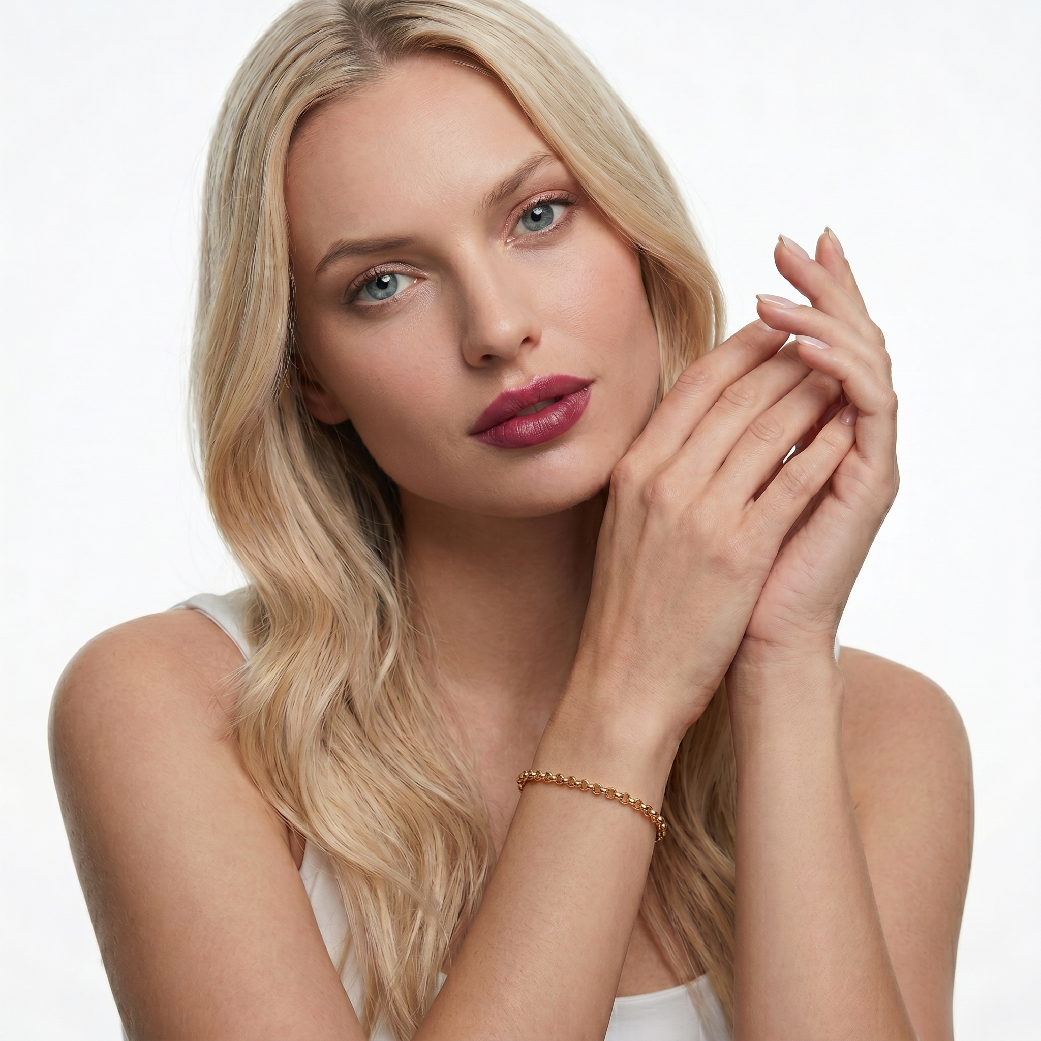 Bransoletka rolo złota 585 18cm - 5