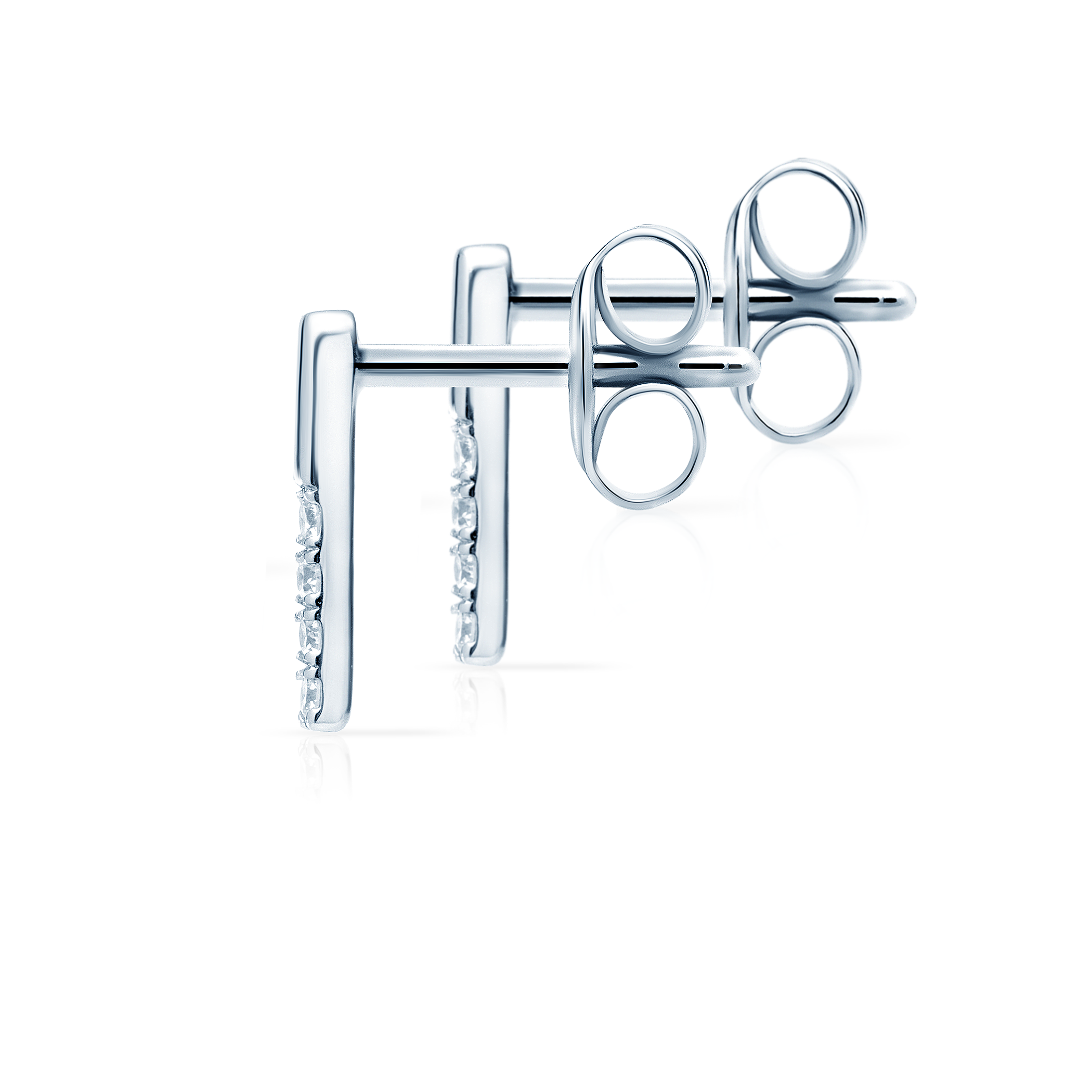 Kolczyki Savicki: złote, diamenty - 3