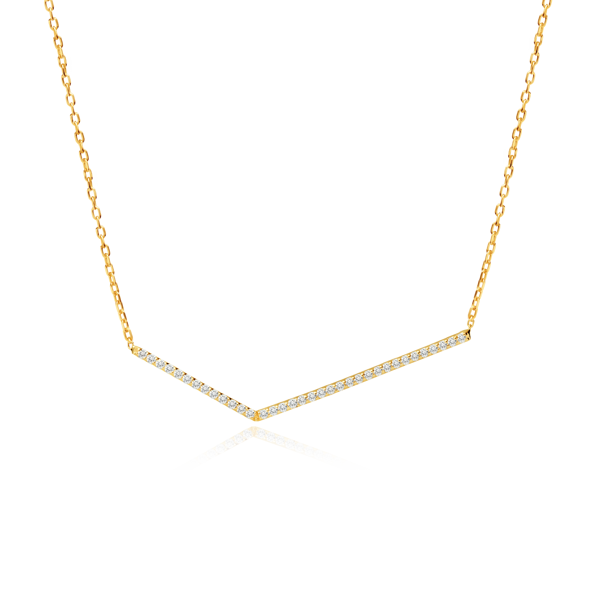 Naszyjnik Savicki: złoty, diamenty